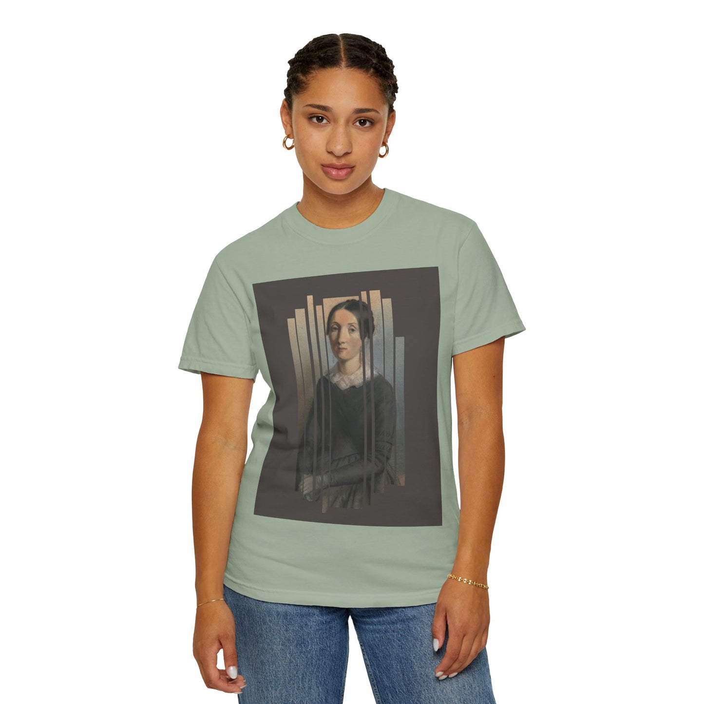 Vintage Aesthetic Art Tee, Unisex Garment-Dyed T-shirt with Artistic Design, Casual Wear, Gift for Art Lovers, Trendy Graphic Shirt