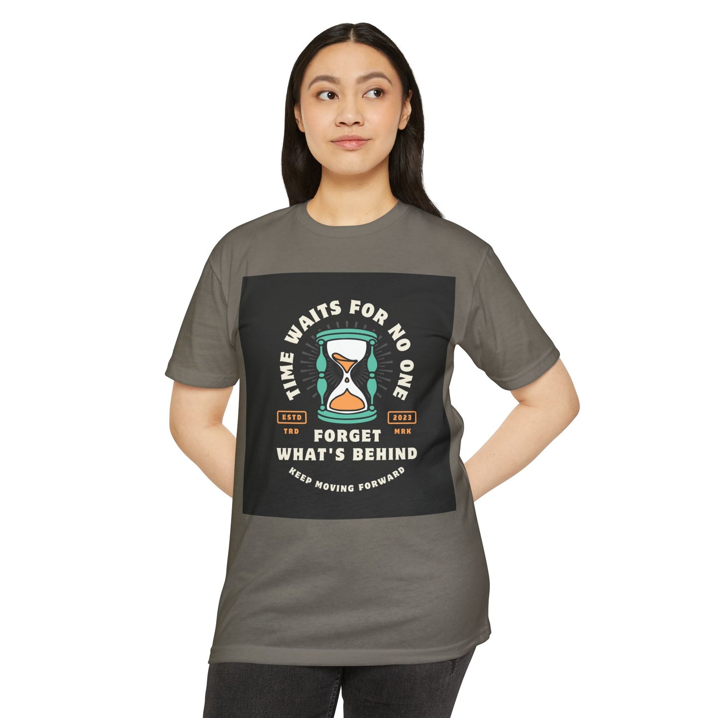 Inspirational Unisex T-Shirt: 'Time Waits for No One' - Motivational Tee, Casual Everyday Wear, Gift for Friends, Positive Message