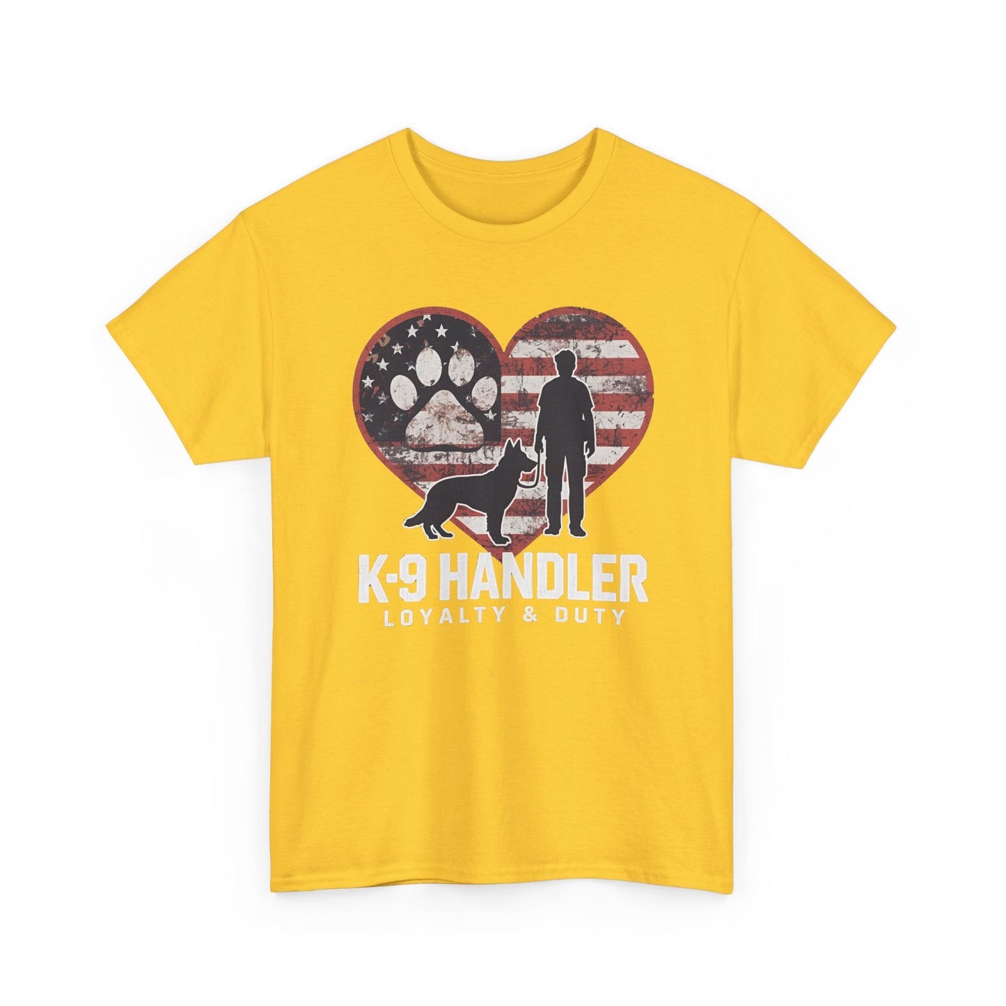K-9 Handler Heart Tee | Loyalty & Duty T-Shirt | Dog Lover Gift, Police Support Shirt