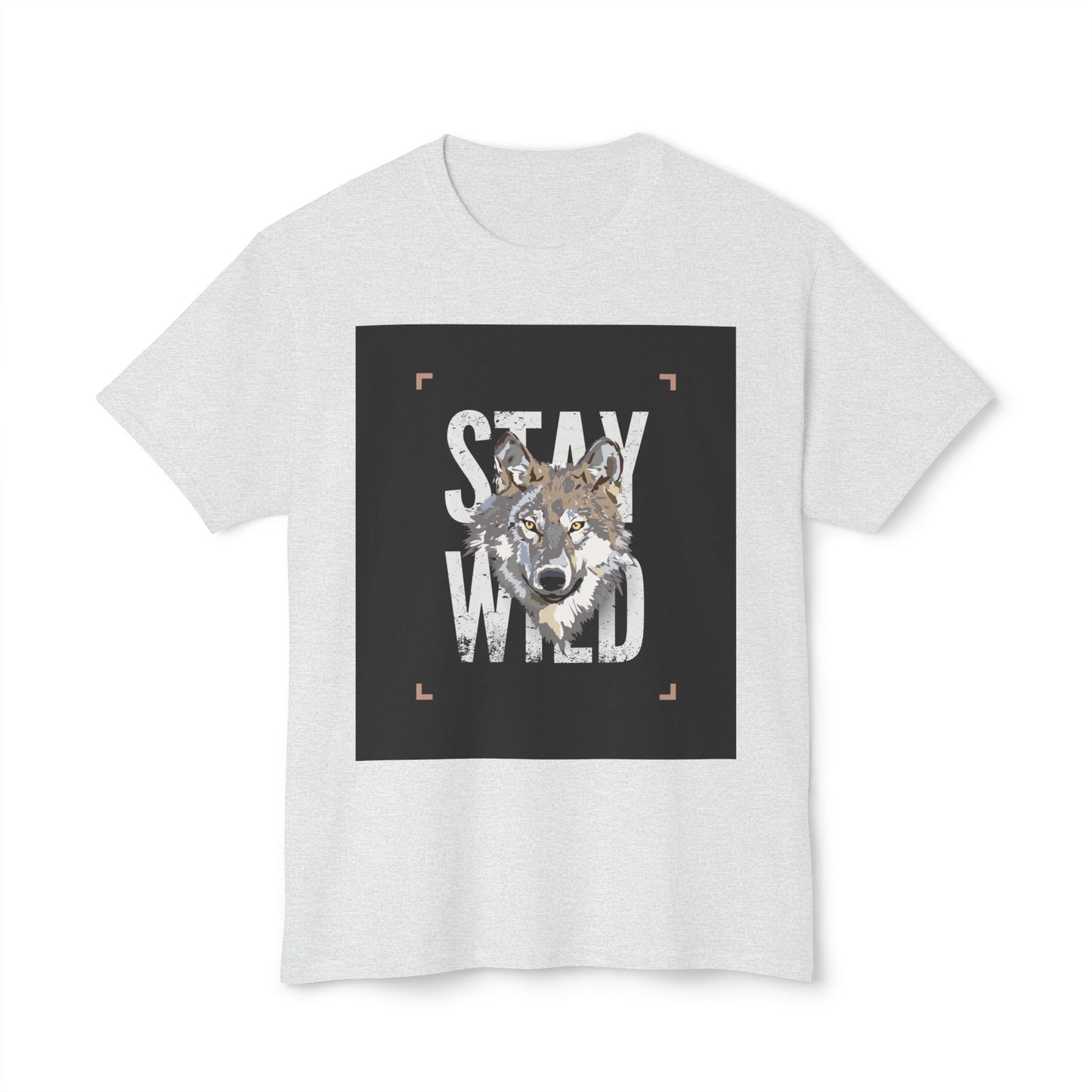 Wild Spirit Cotton T-shirt - Stay Wild Wolf T-Shirt, Nature Lover Gift, Eco-Friendly Fashion, Animal Enthusiast Tee, Adventure Wear