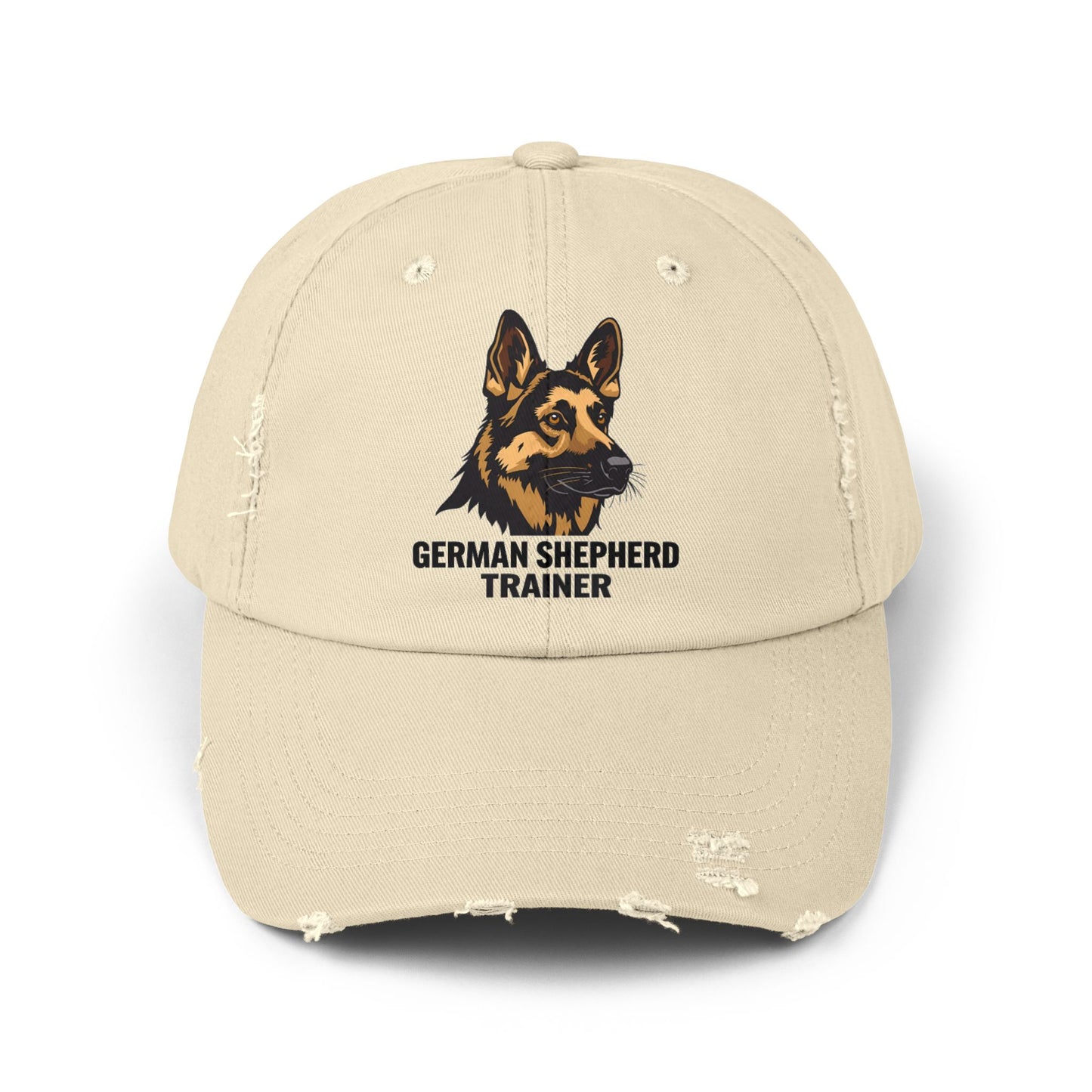 German Shepherd Trainer Cap | Distressed Hat for Dog Lovers | Perfect Gift for Pet Trainers