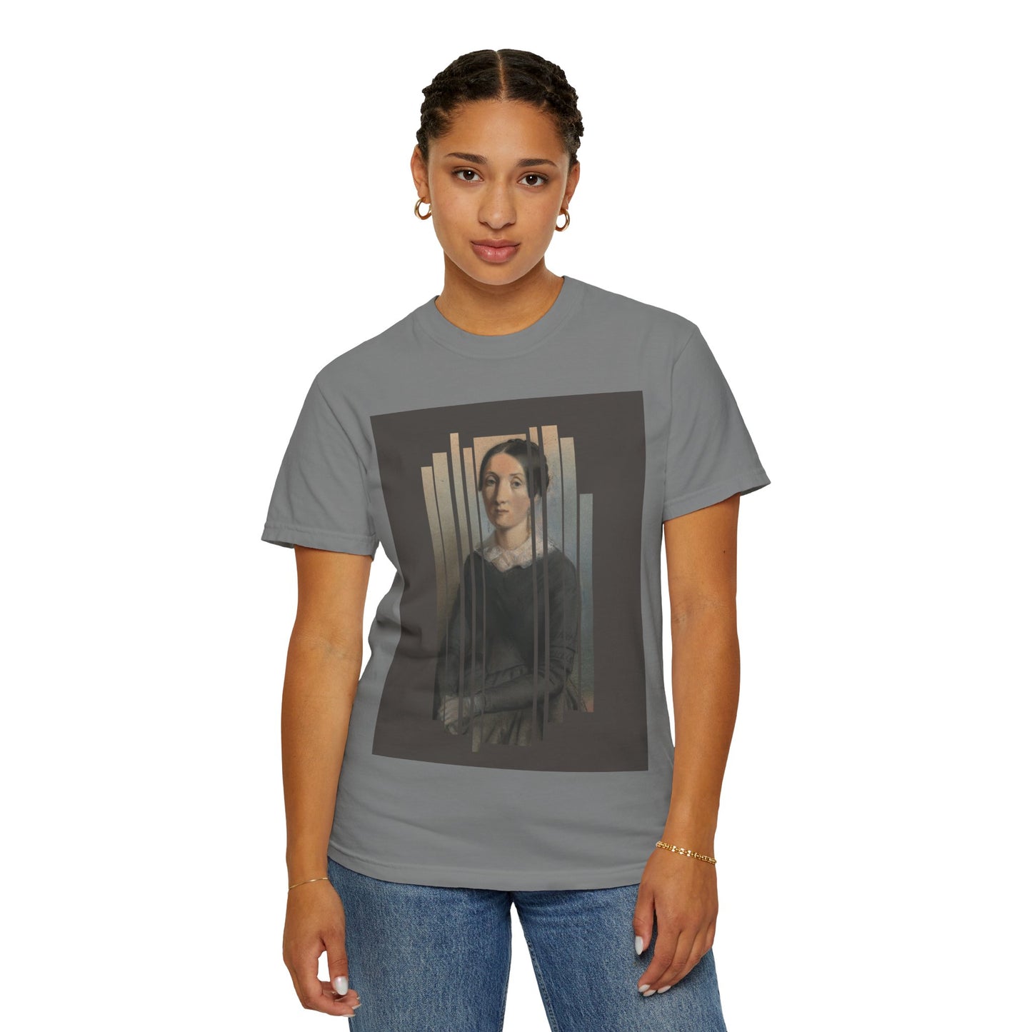 Vintage Aesthetic Art Tee, Unisex Garment-Dyed T-shirt with Artistic Design, Casual Wear, Gift for Art Lovers, Trendy Graphic Shirt