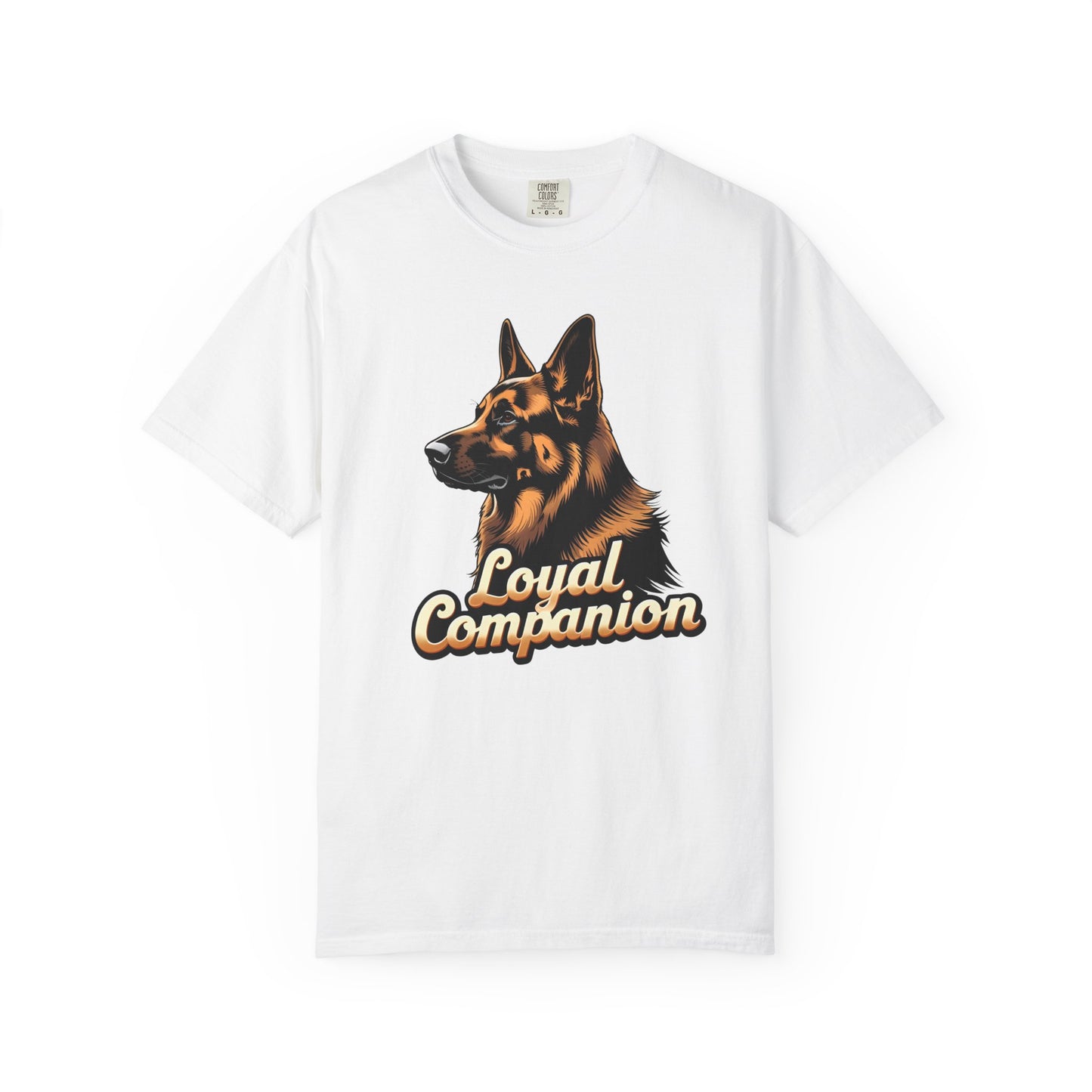 Loyal Companion German Shepherd Lover T-Shirt | Garment-Dyed Unisex Tee for Dog Enthusiasts, Dog Lovers, Gift for Dog Owners, Casual Wear