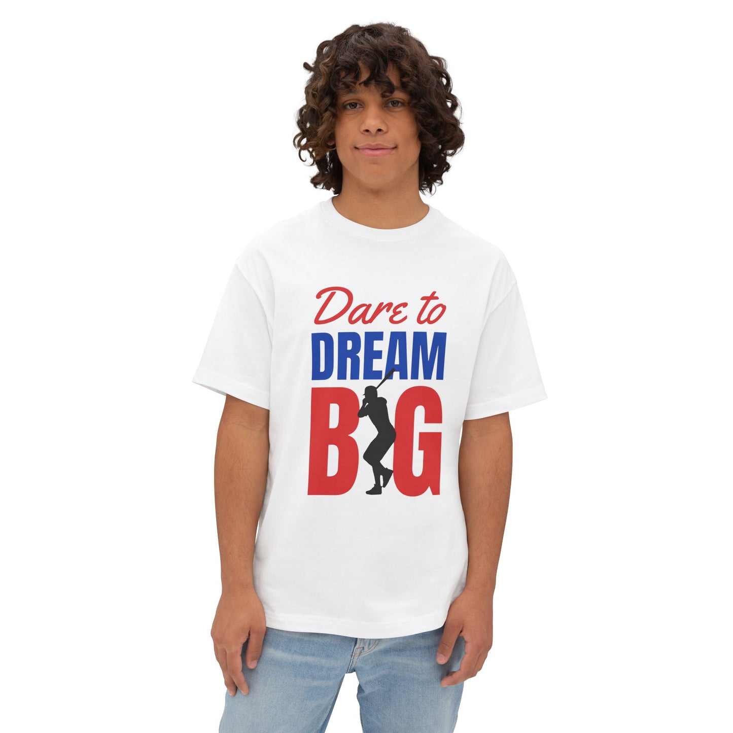 Dream Big Unisex Oversized Tee | Motivational Shirt for Dreamers, Casual Wear, Gift for Graduates, Positive Vibes, Inspirational Clothing