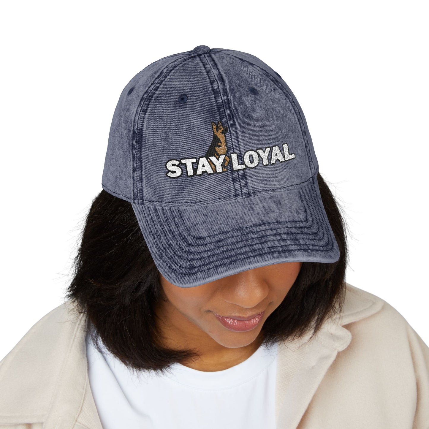 German Shepherd Vintage Embroidered Cap - Stay Loyal