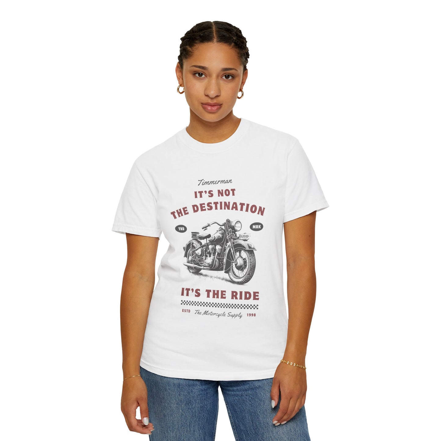 Vintage Motorcycle Ride T-Shirt - It's Not The Destination It's The Ride, Gift for Bikers, Adventure Clothing, Road Trip Outfit