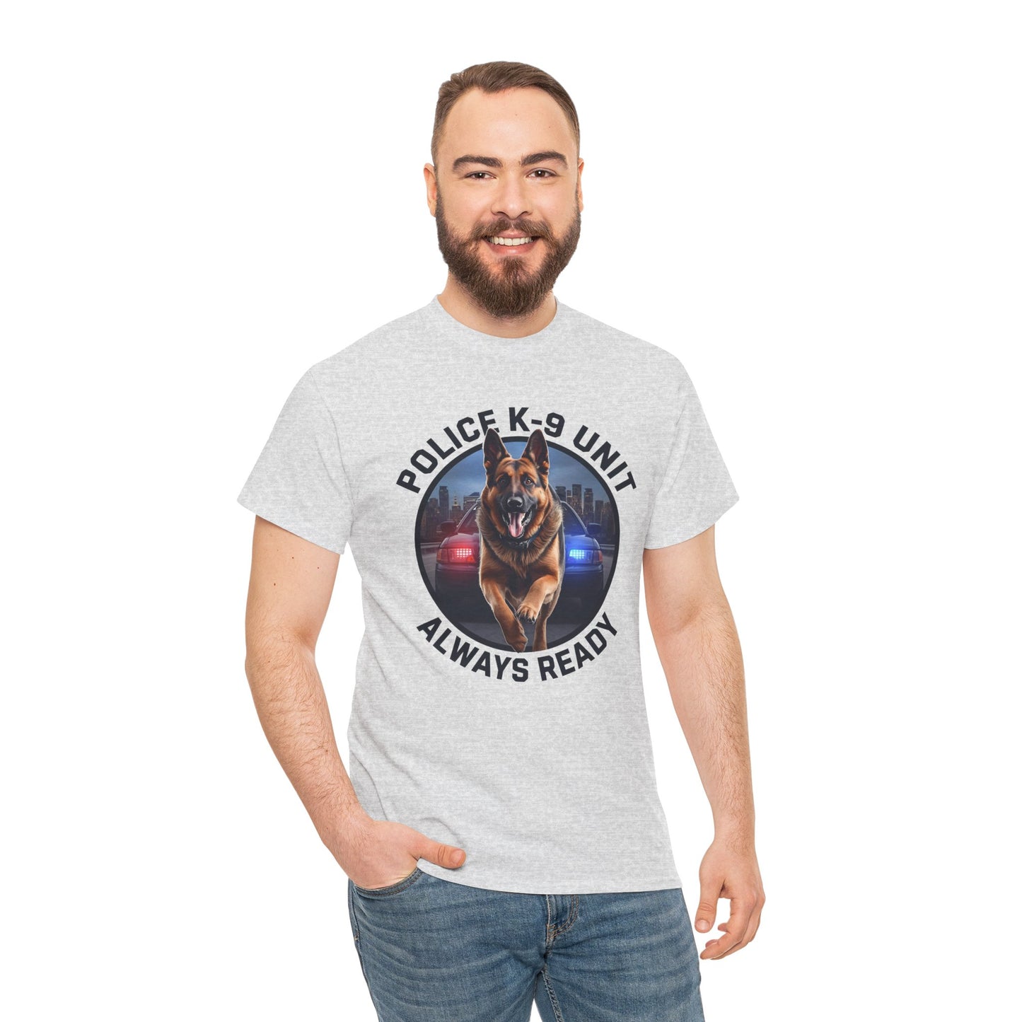 Police K-9 Unit Tee, Always Ready Graphic Tee, Dog Lover Gift, Police Support Shirt, Police Dog Merchandise