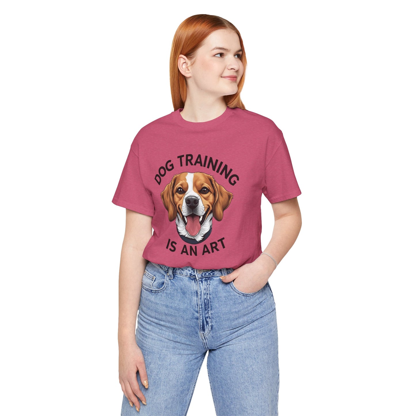 Dog Training is An Art Tee - Unisex Jersey Short Sleeve, Gift for Dog Lovers, Training T-Shirt, Dog Owner Apparel, Cute Canine Shirt