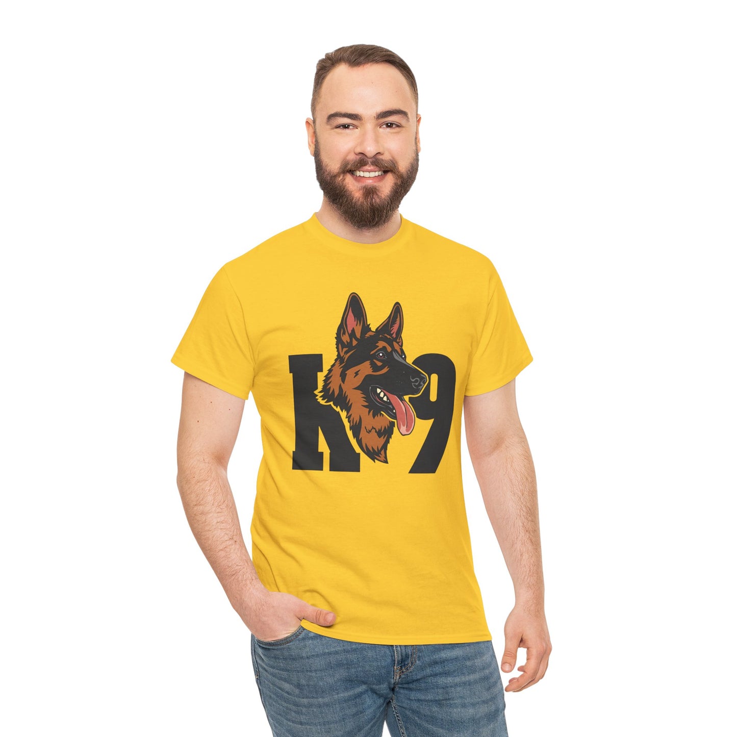 German Shepherd K9 Lover Unisex Heavy Cotton Tee | Dog Owner Gift, Dog Lover Apparel