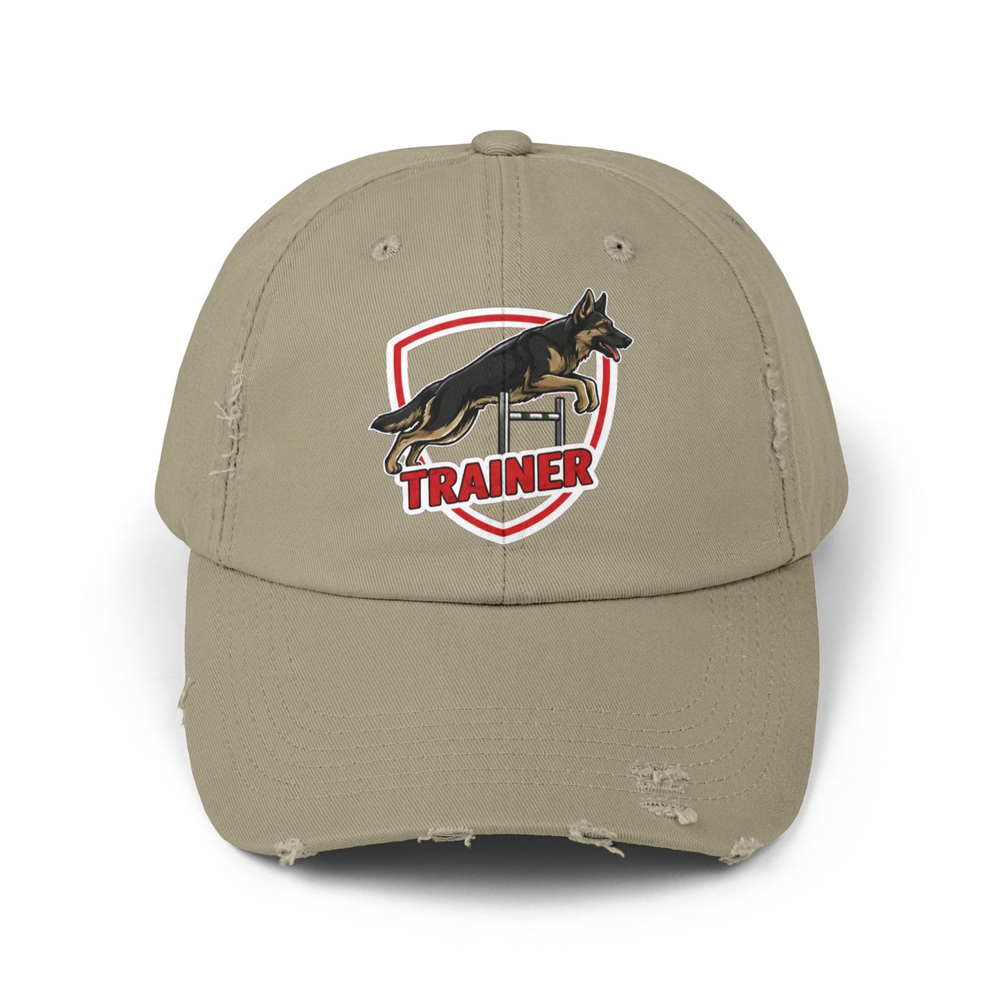 Unisex German Shepherd Trainer Cap, Distressed Hat for Dog Lovers, Perfect Gift for Trainers