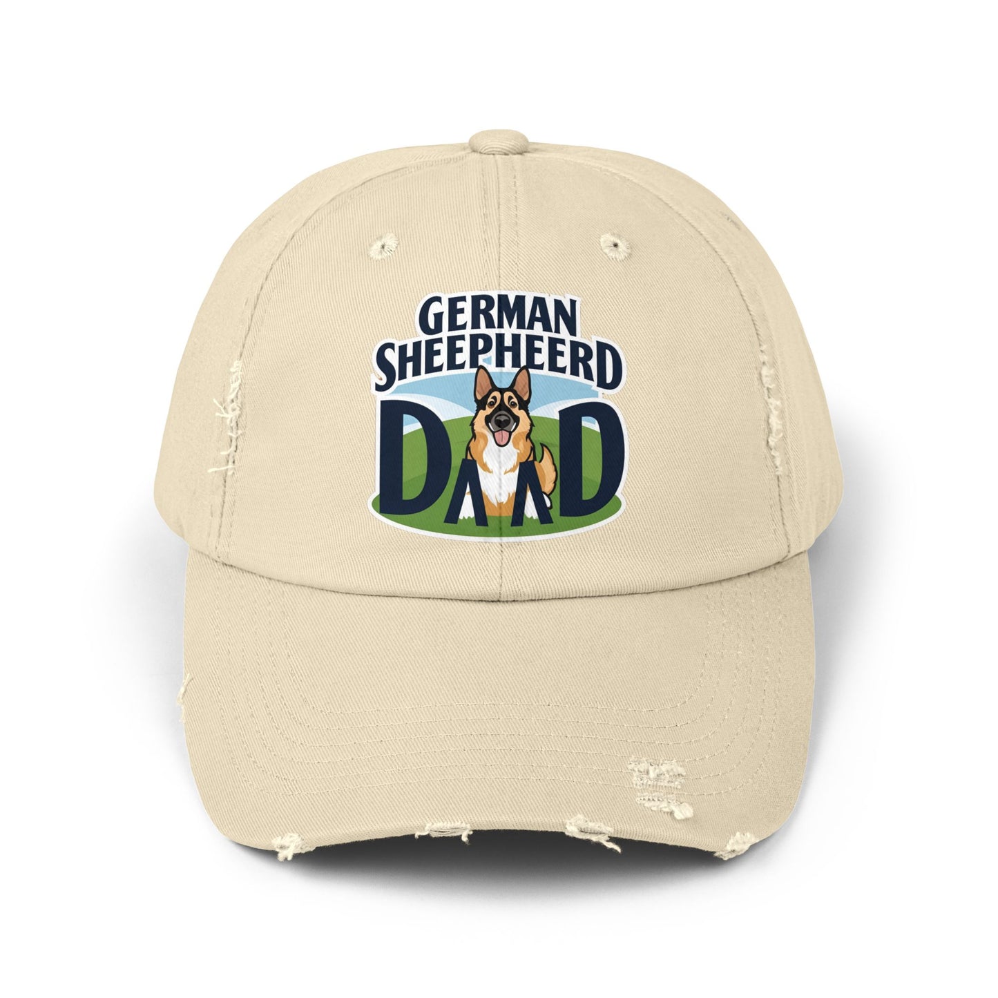 German Shepherd Dad Distressed Cap | Unisex Pet Lover Hat