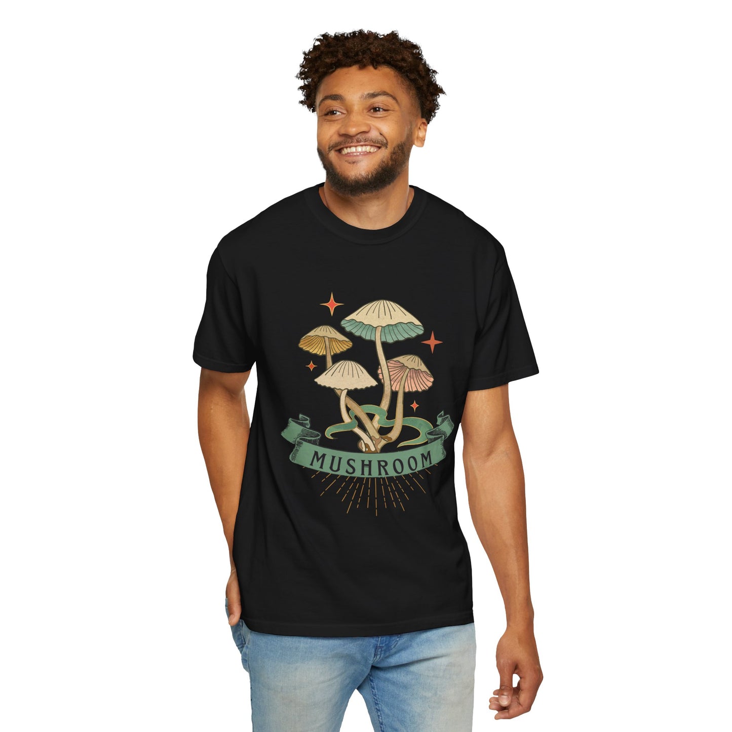 Mushroom Magic T-Shirt, Nature Lover Gift, Unisex Tee, Eco-Friendly Clothing, Summer Style, Festival Outfit