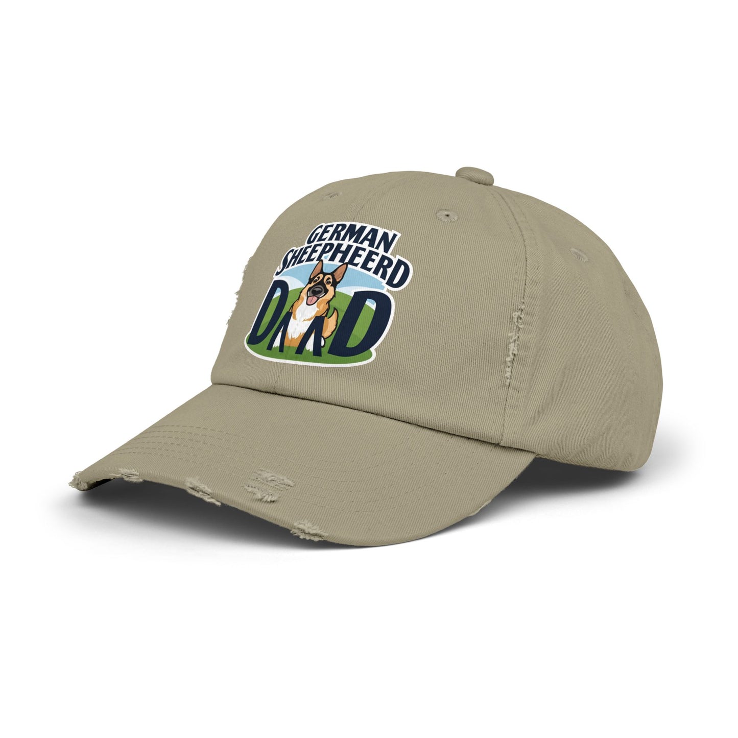 German Shepherd Dad Distressed Cap | Unisex Pet Lover Hat