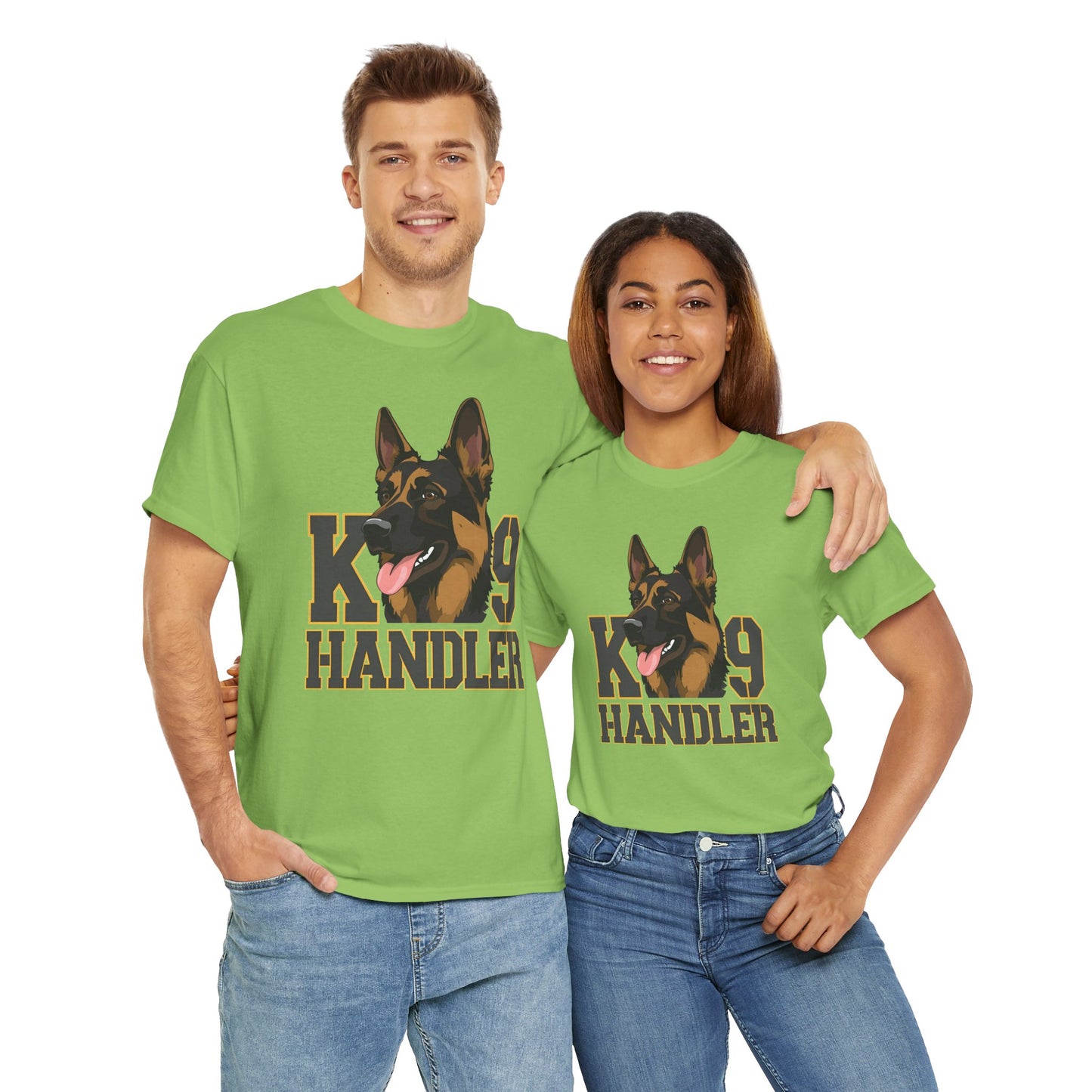 German Shepherd K9 Handler Tee, Perfect for Dog Lovers, Gift for Pet Owners, Unisex Cotton T-Shirt