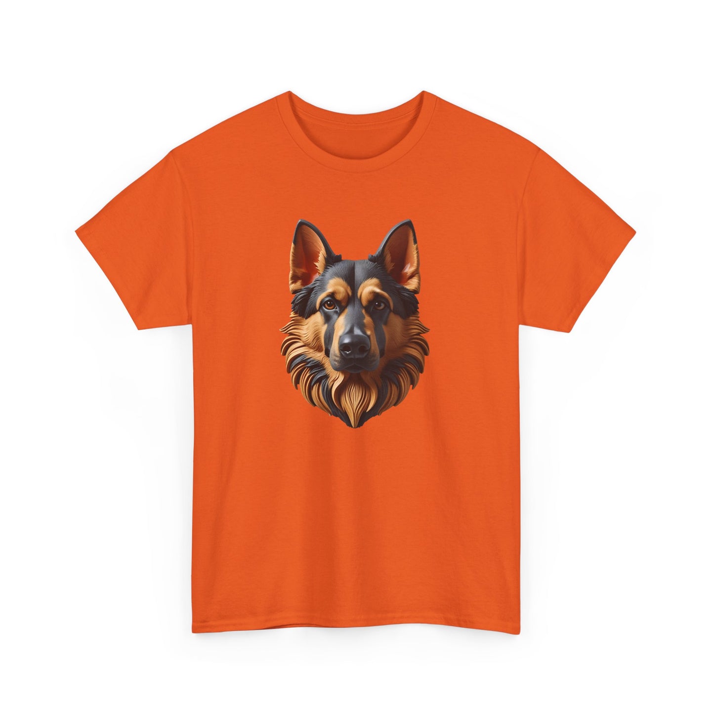 German Shepherd Lover Tee With 3D Design, Unisex Cotton Shirt, Dog T-Shirt, Pet Lovers Gift, Animal Enthusiast Apparel