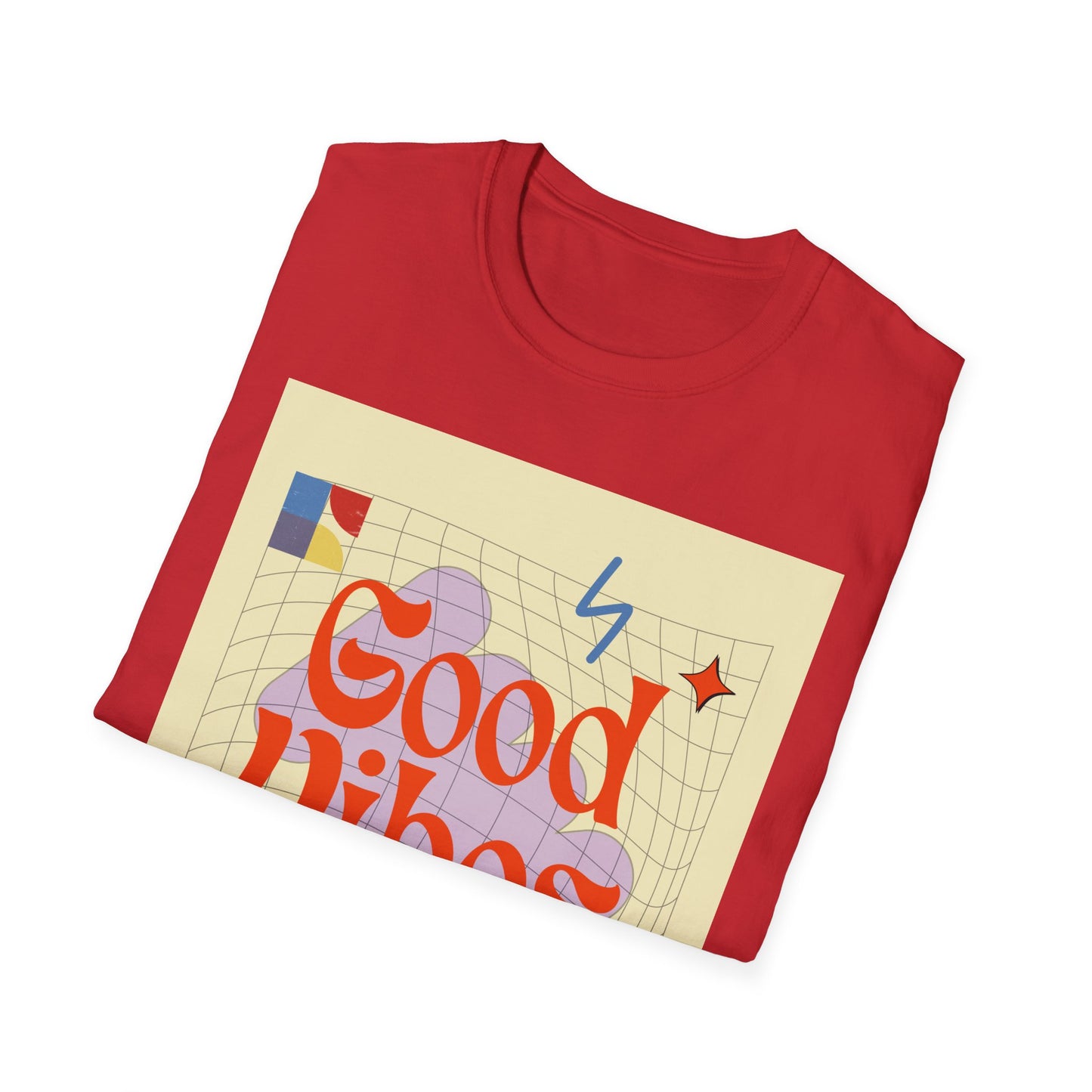 Good Vibes Unisex Softstyle T-Shirt, Relaxed Fit Tee, Casual Wear, Gift Idea, Positive Quotes, Everyday Comfort, Summer Fashion