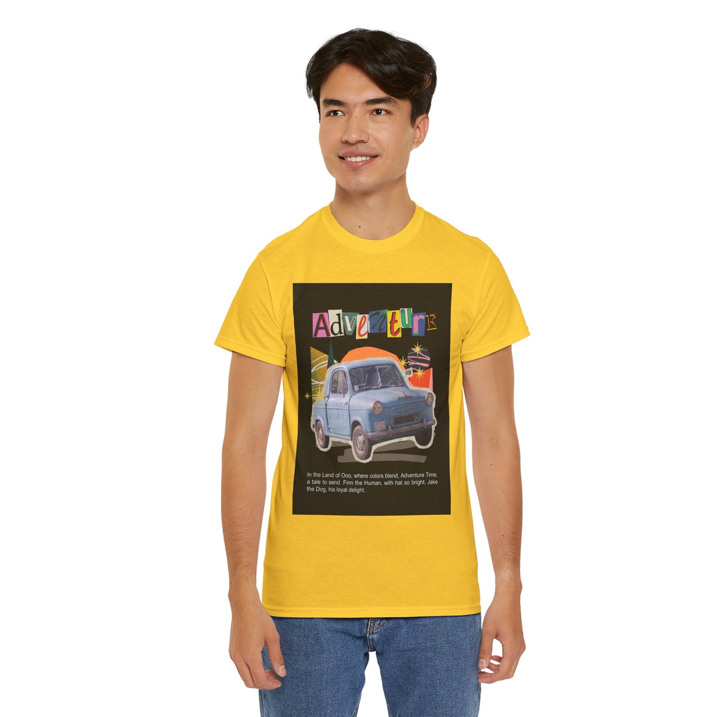 Adventure-Themed Unisex Cotton Tee, Retro Car Graphic Tee, Travel T-Shirt, Gift for Adventurers, Vintage Exploration Top