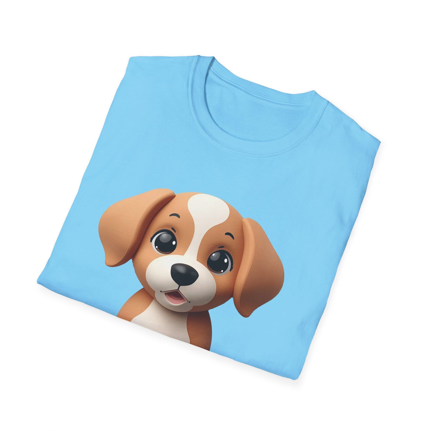 Adorable Puppy 3D Graphic T-Shirt for Dog Lovers, Cute Pet Shirt