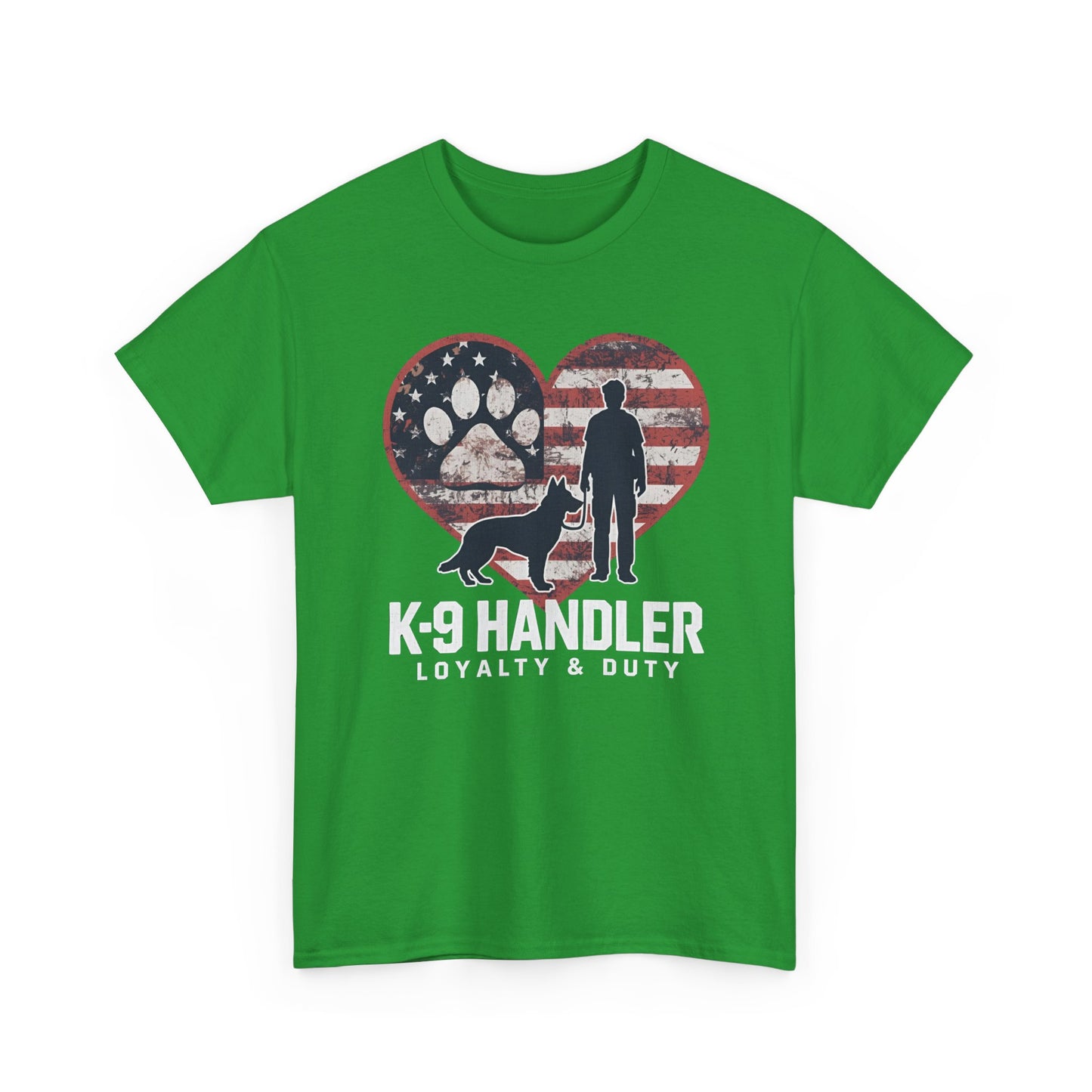 K-9 Handler Heart Tee | Loyalty & Duty T-Shirt | Dog Lover Gift, Police Support Shirt