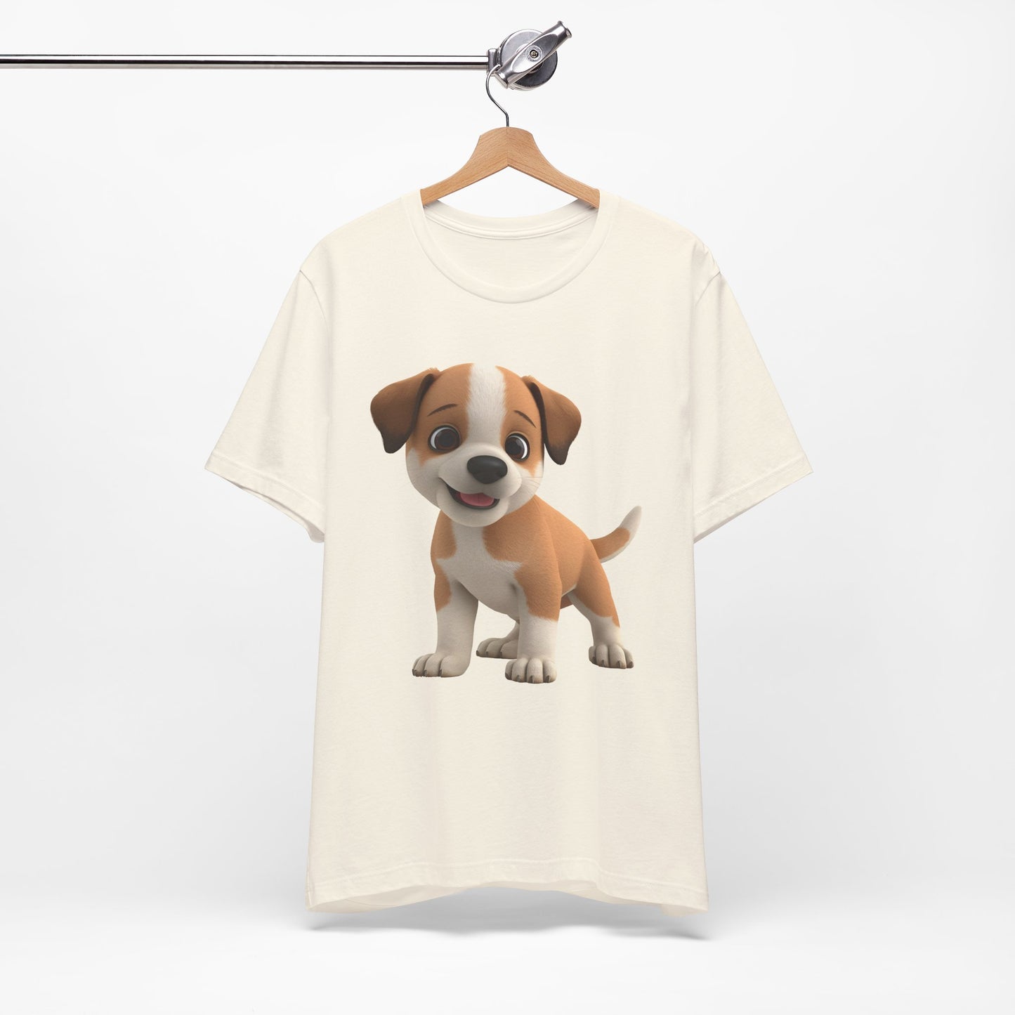 Cute Dog 3D Graphic Tee, Fun Animal Shirt, Dog Lover Gift, Playful Fashion Statement