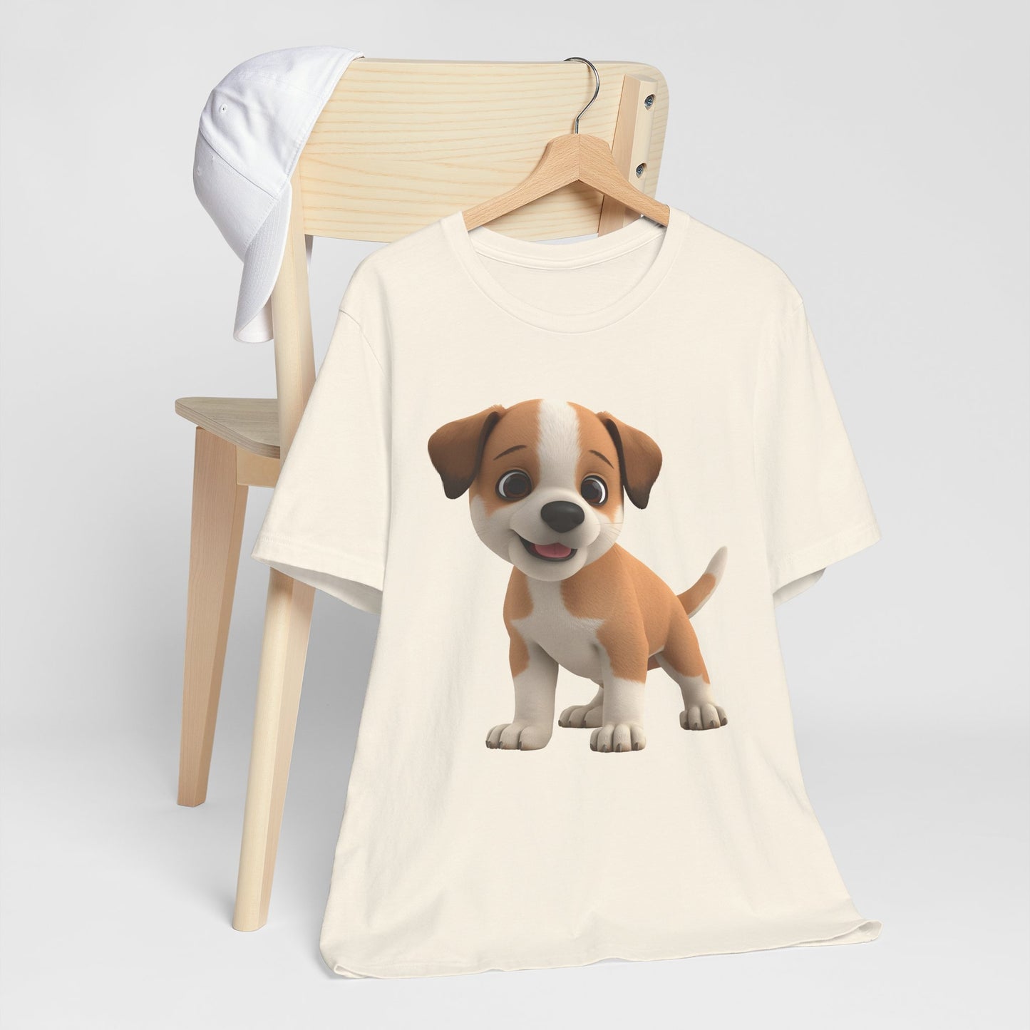 Cute Dog 3D Graphic Tee, Fun Animal Shirt, Dog Lover Gift, Playful Fashion Statement