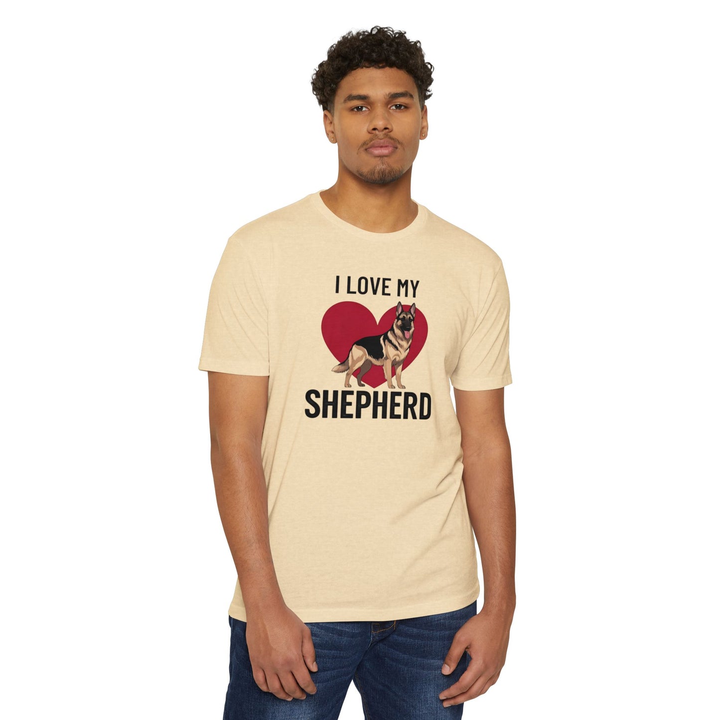 I Love My German Shepherd T-Shirt, Dog Lover Shirt, Pet Owner Tee, Animal Lover Gift, Birthday Gift for Dog Owners, Casual Wear