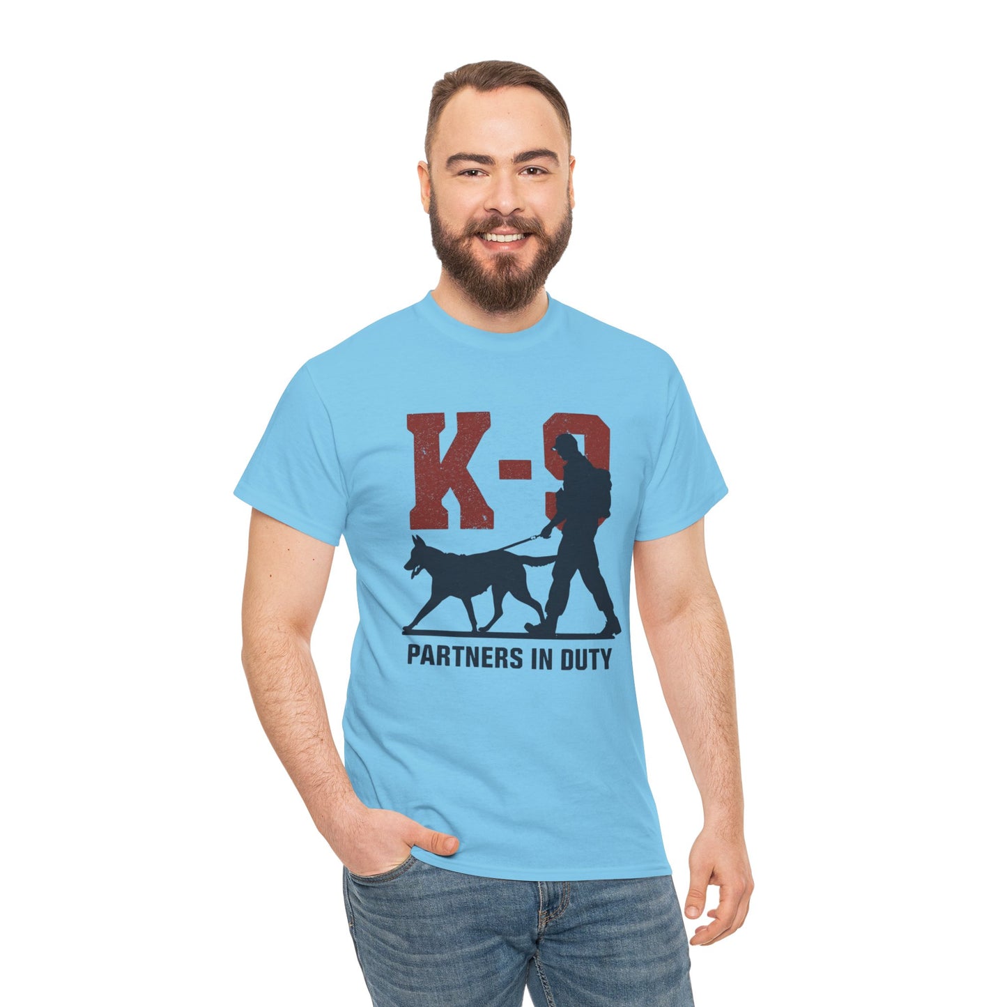K-9 Partners in Duty Tee, Dog Handler T-Shirt, Dog Lover Tee, Police Dog Apparel, Dog Owner T-Shirt