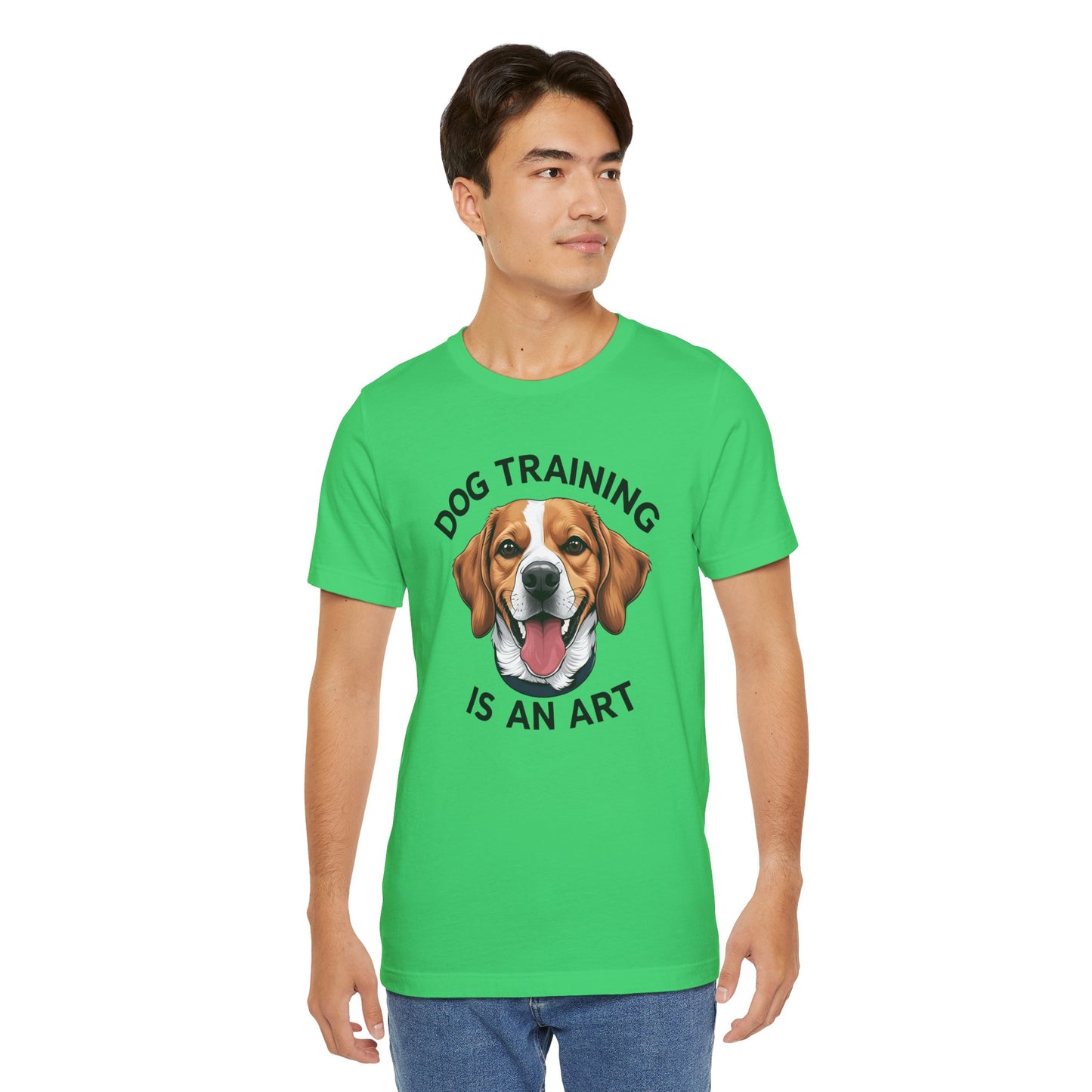 Dog Training is An Art Tee - Unisex Jersey Short Sleeve, Gift for Dog Lovers, Training T-Shirt, Dog Owner Apparel, Cute Canine Shirt