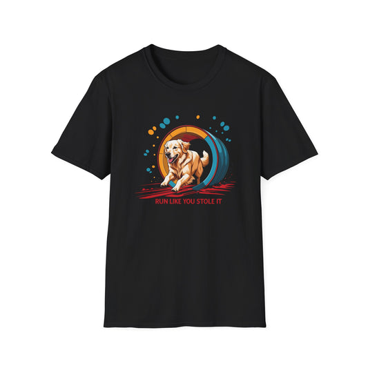 Dog Agility T-Shirt - Run Like You Stole It, Perfect for Dog Trainers, Summer Outfits, Fun Casual Wear