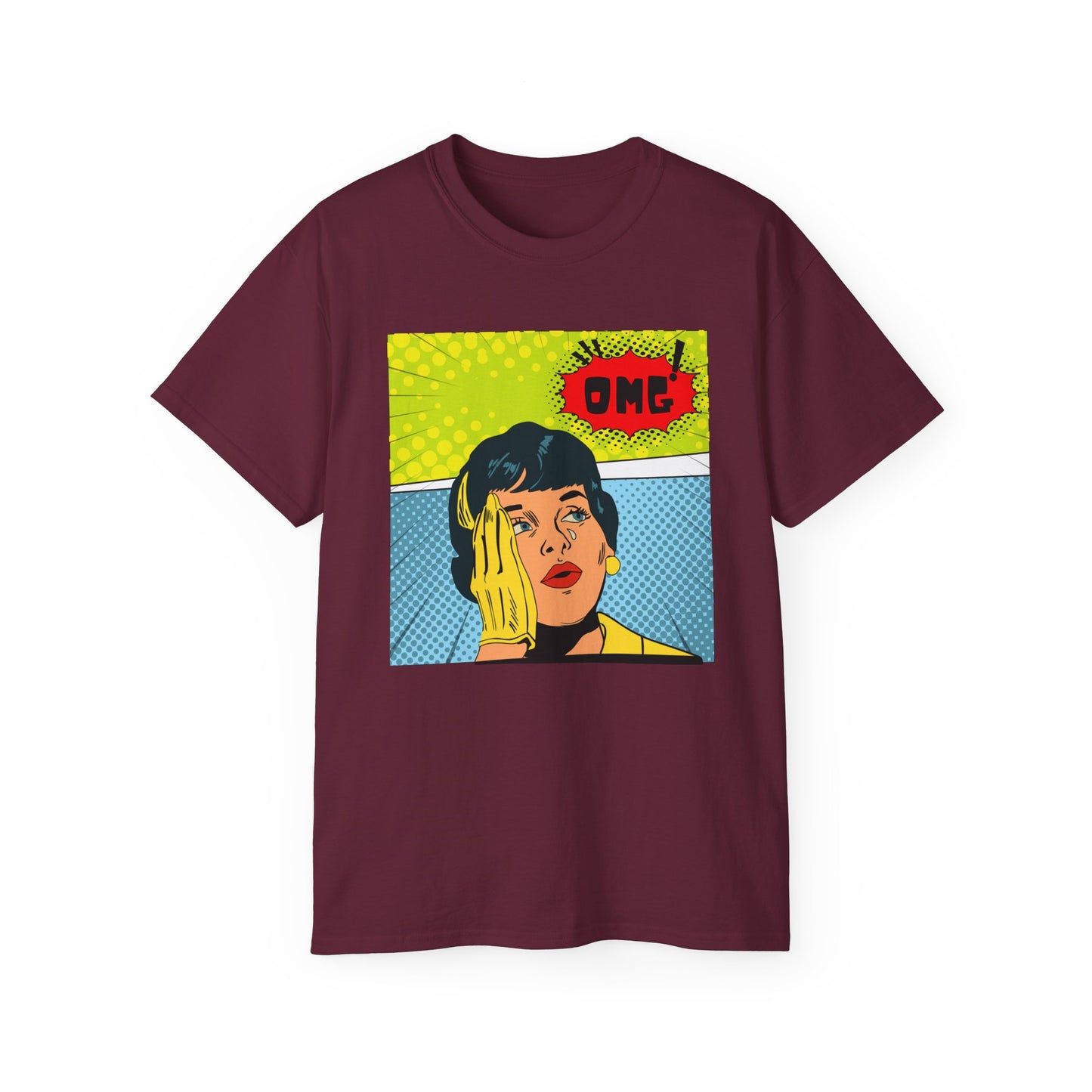 OMG Graphic Unisex Tee | Retro Pop Art T-Shirt, Gift for Trendsetters, Casual Wear, Comic Style, Fun Statement Top