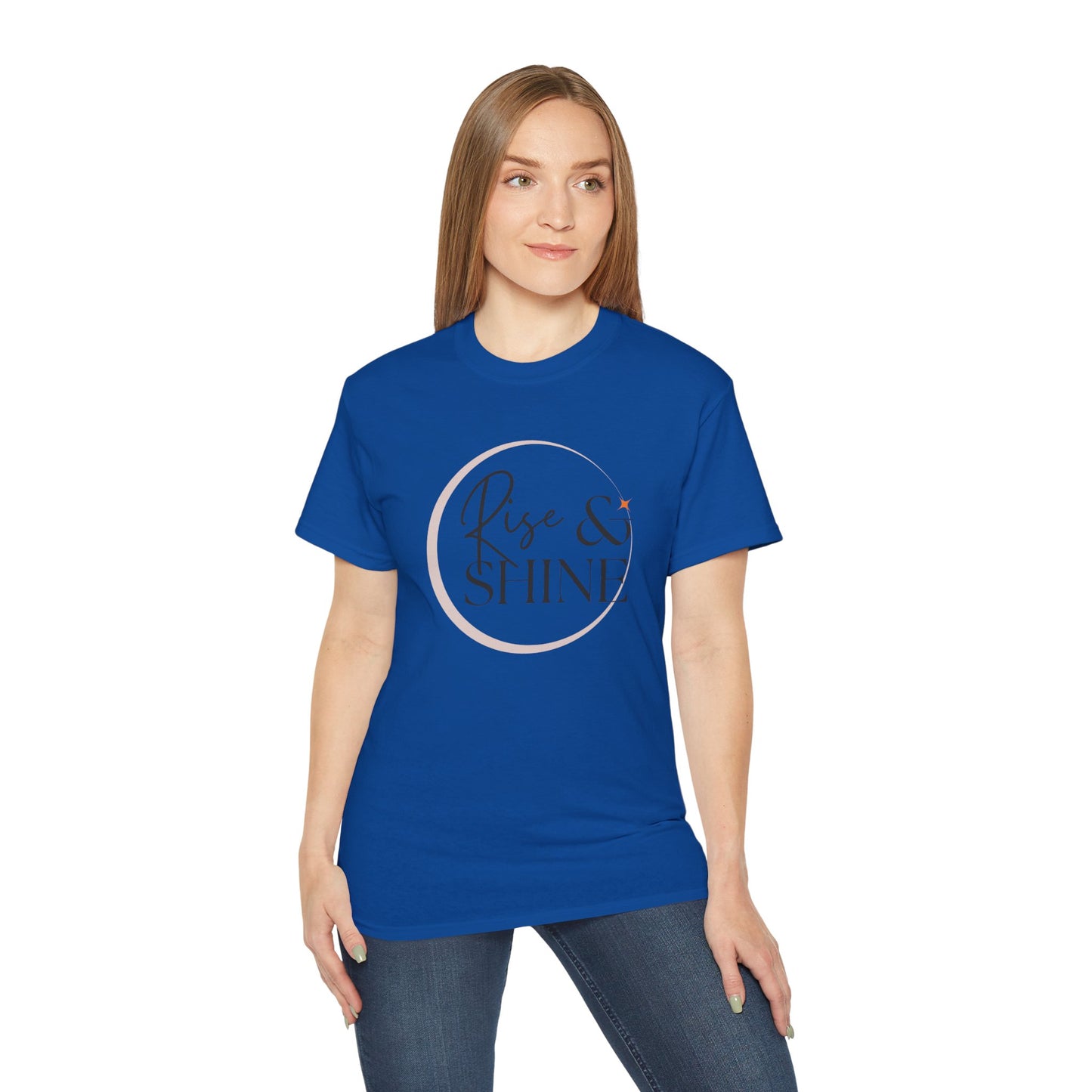 Rise & Shine Unisex Ultra Cotton Tee, Motivational Tee, Inspirational Shirt, Gift for Her, Positive Quote T-Shirt, Summer Fashion