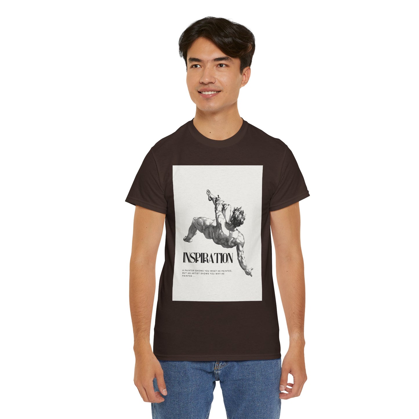 Inspiration Unisex Heavy Cotton Tee, Motivational Shirt, Gift for Artists, Casual Wear, Quote T-Shirt, Birthday Gift