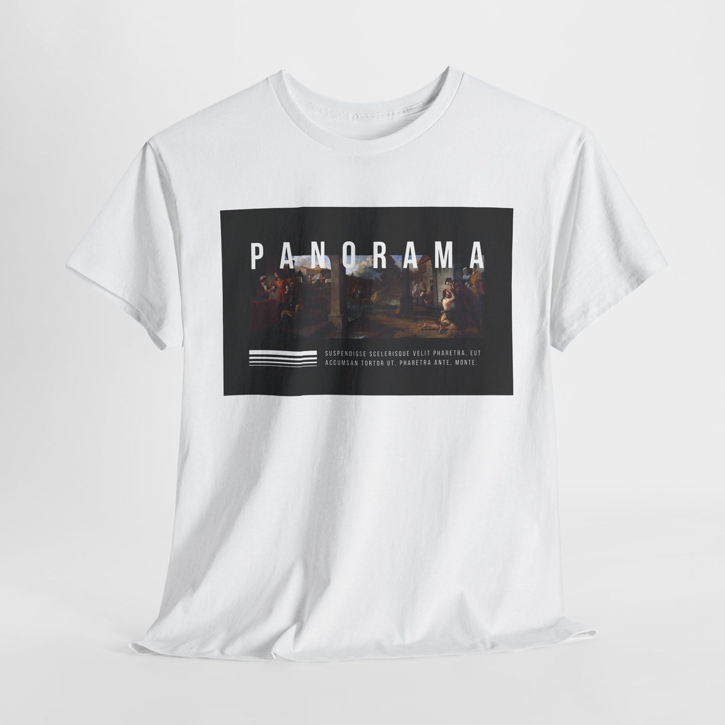 Panorama Unisex Heavy Cotton Tee | Comfortable Everyday Wear, Graphic Tee, Casual Style, Gift for Him/Her, Summer Vibes