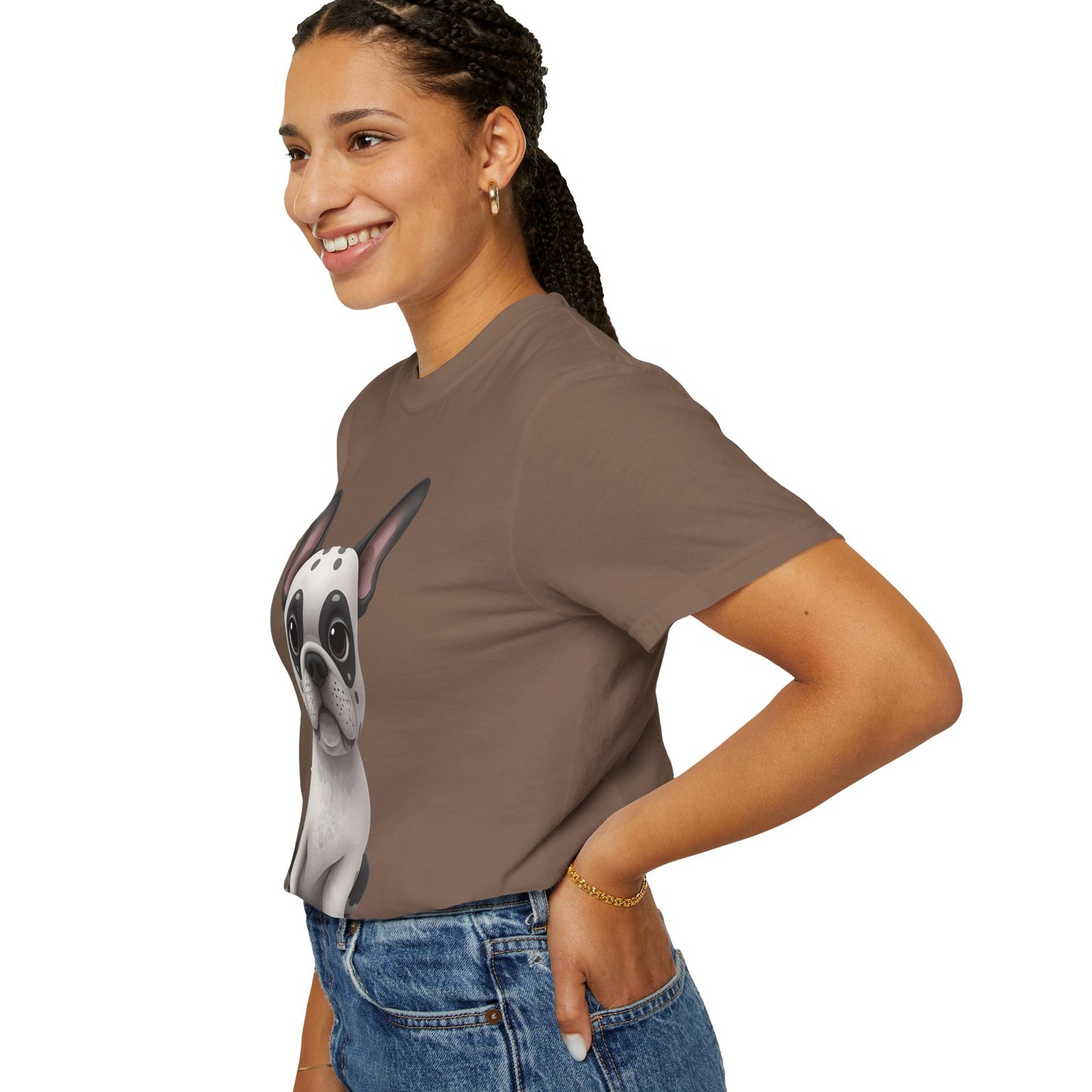 Cute 3D Design French Bulldog Unisex T-shirt, Animal Lover Gift