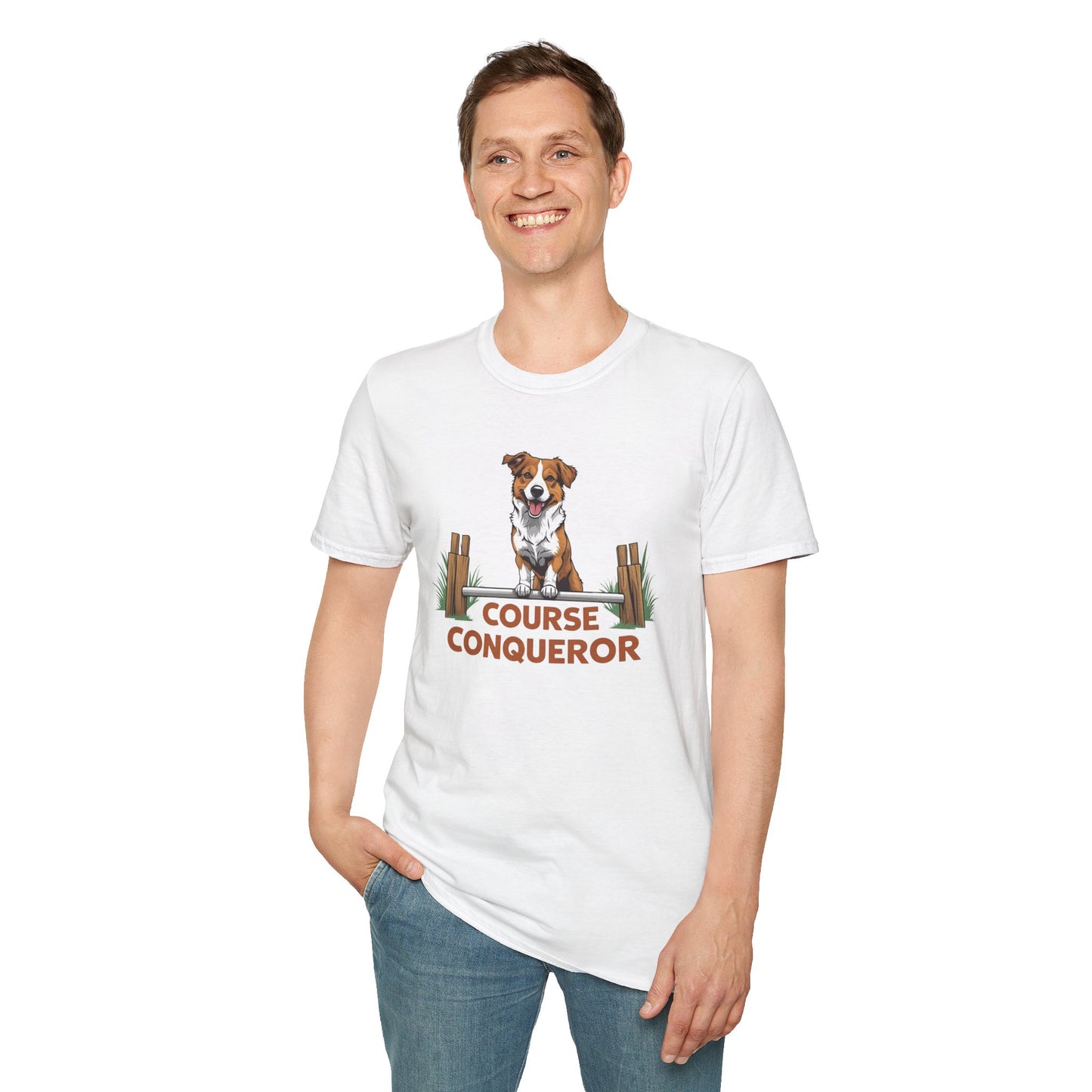 Course Conqueror Dog Training Shirt | Dog Owner Gift, Casual Wear, Funny Pet Apparel, Canine Enthusiast Top