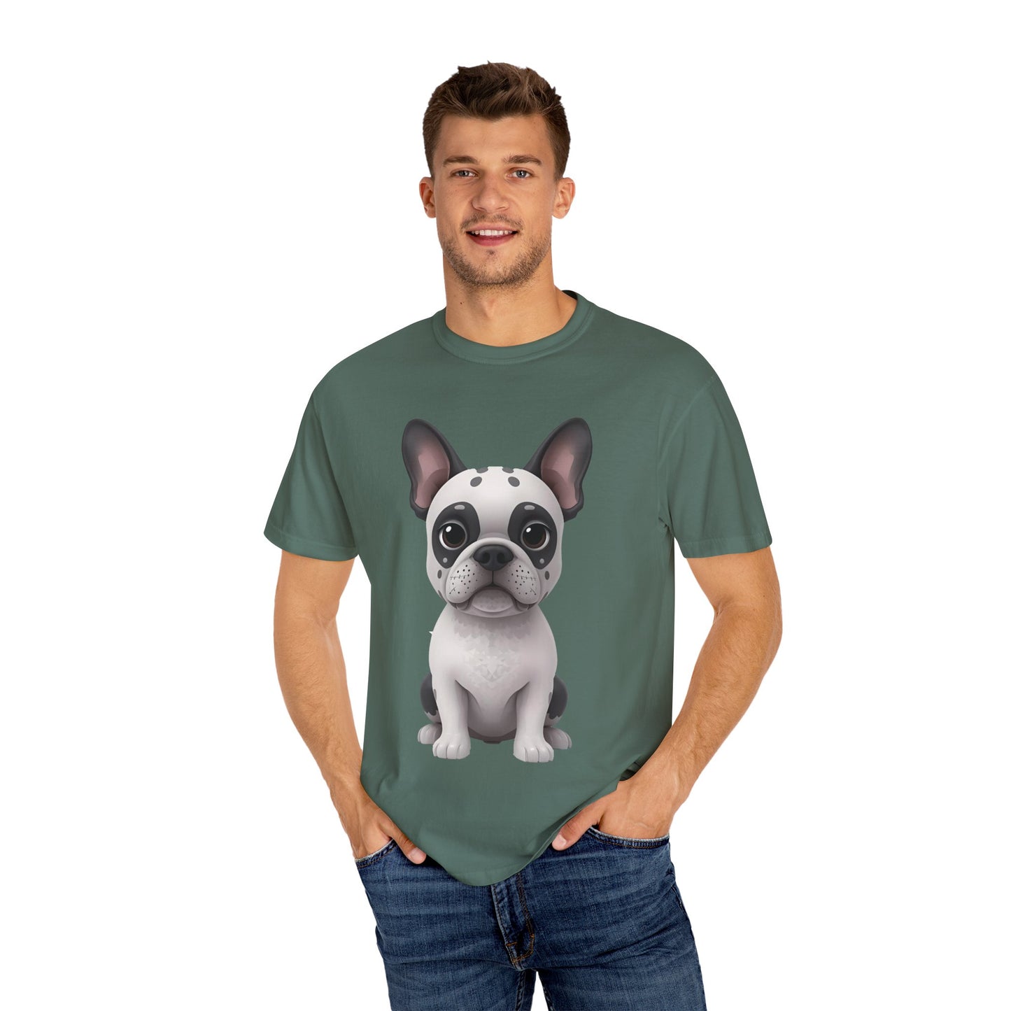 Cute 3D Design French Bulldog Unisex T-shirt, Animal Lover Gift