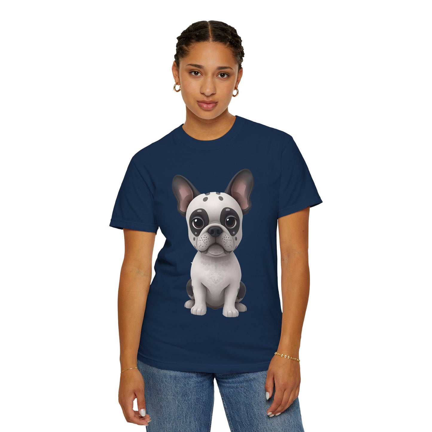 Cute 3D Design French Bulldog Unisex T-shirt, Animal Lover Gift