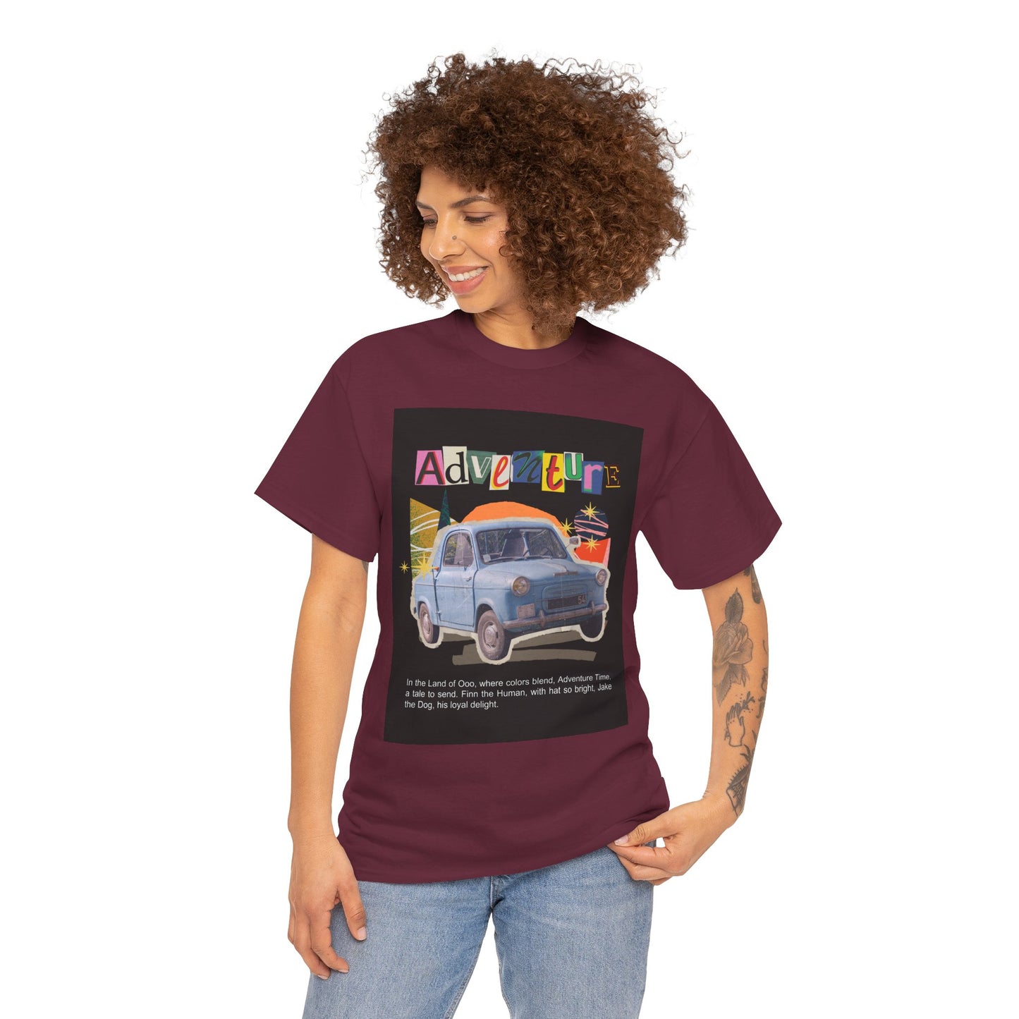 Adventure-Themed Unisex Cotton Tee, Retro Car Graphic Tee, Travel T-Shirt, Gift for Adventurers, Vintage Exploration Top