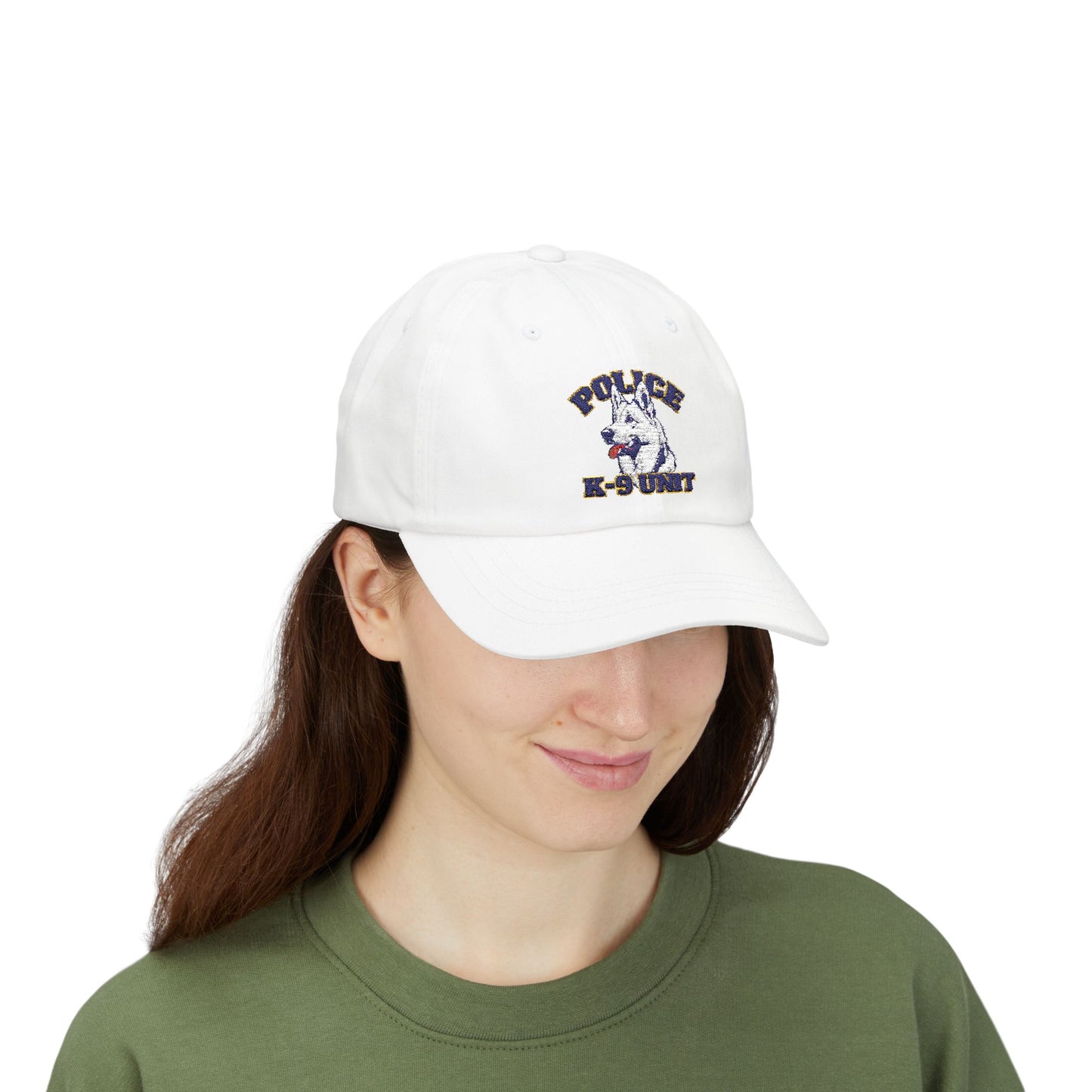 Police K-9 Unit Classic Embroidered Dad Cap, Adjustable Hat for Dog Lovers, Gift for Law Enforcement