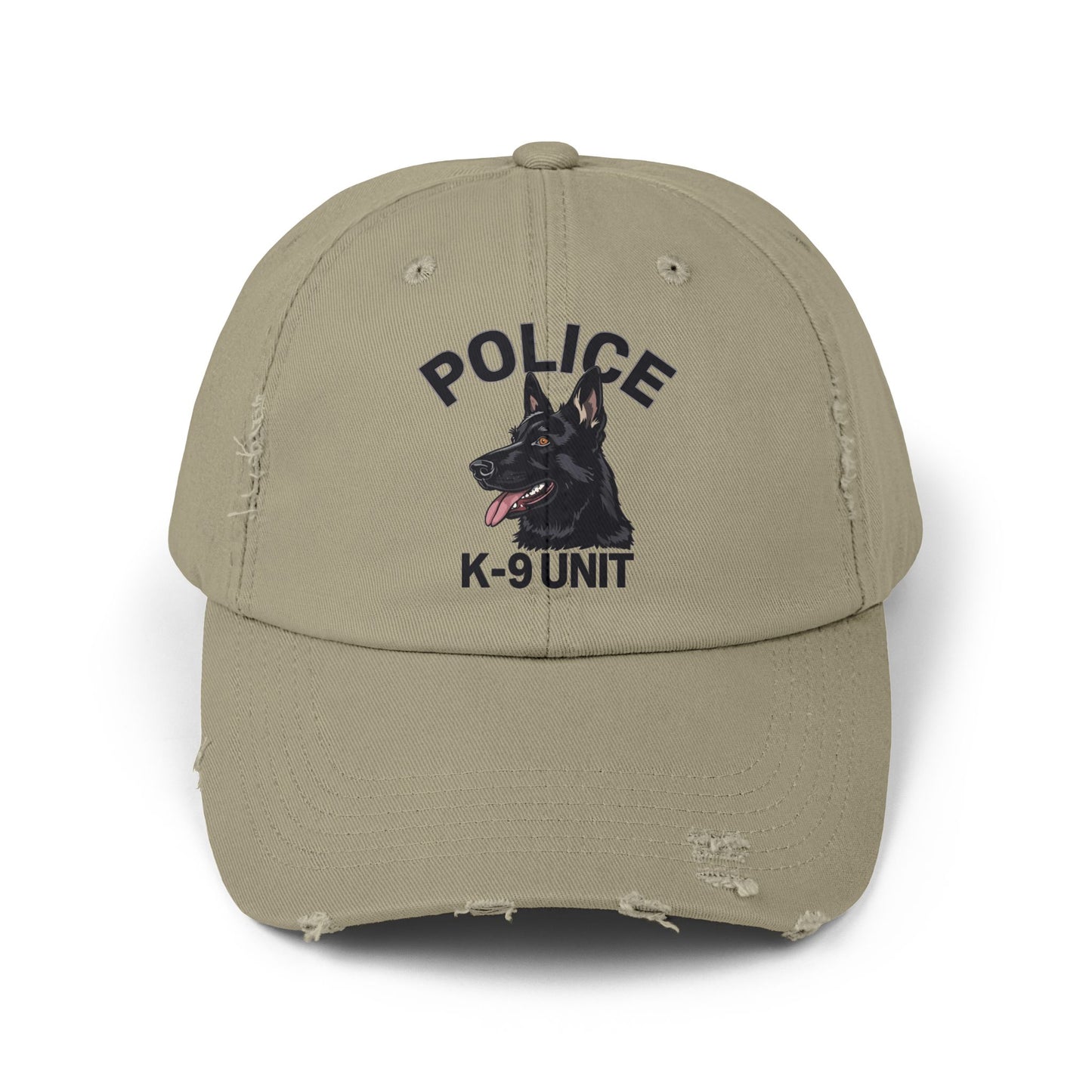 K-9 Unit Police Hat Featuring German Shepherd | Stylish Unisex Distressed Cap | Dog Lover Gift