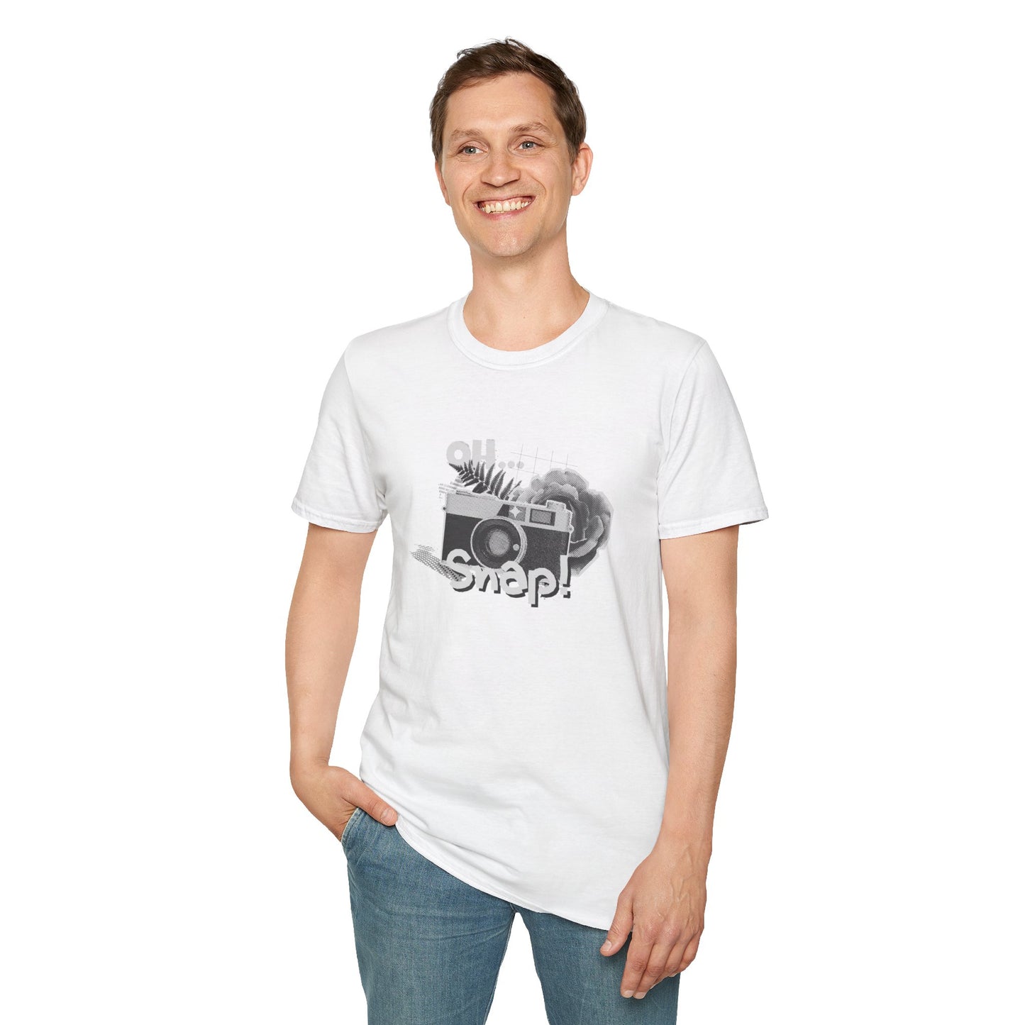 Oh Snap! Graphic T-Shirt, Photography Gift, Unisex Casual Tee, Perfect for Photographers, Photography Lover Apparel