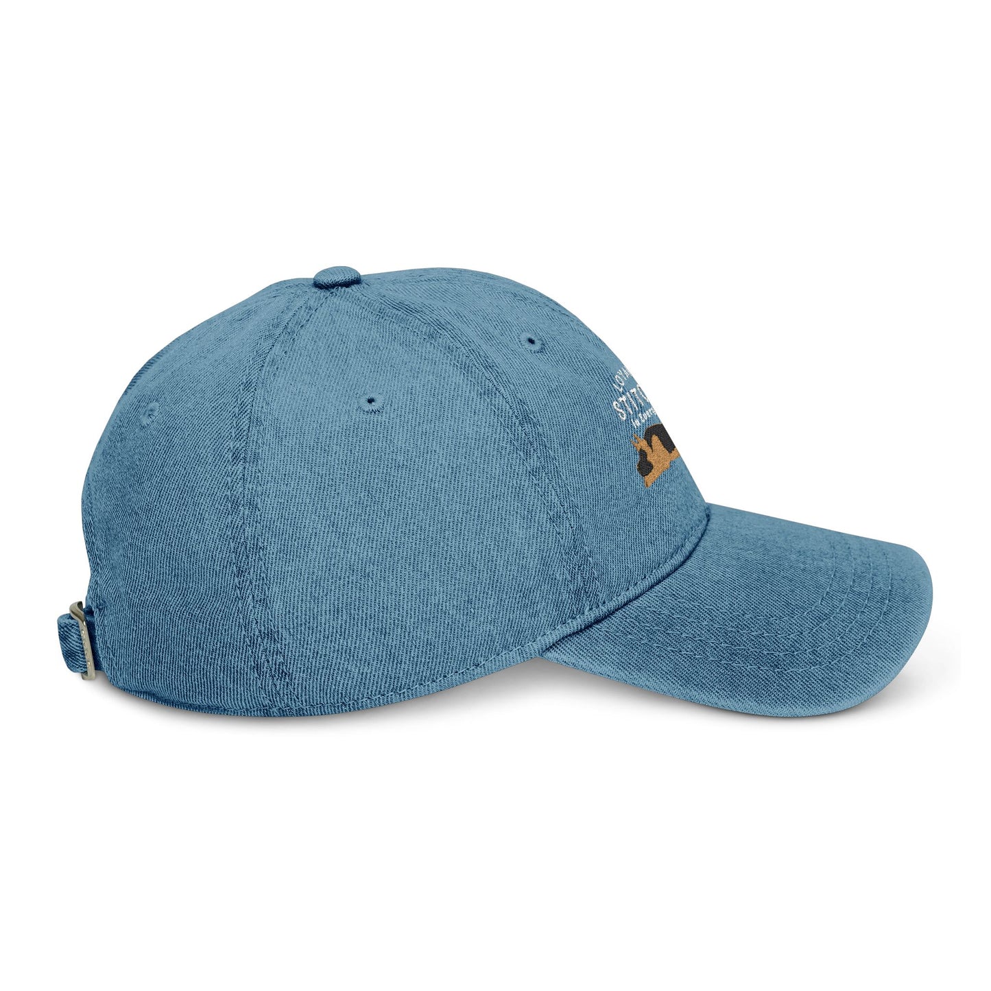 German Shepherd Embroidered Denim Hat - Loyalty Stitched in Every Thread