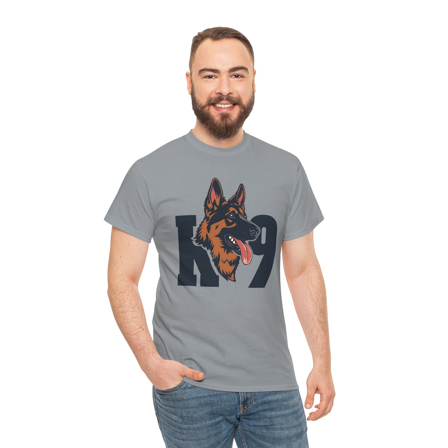 German Shepherd K9 Lover Unisex Heavy Cotton Tee | Dog Owner Gift, Dog Lover Apparel