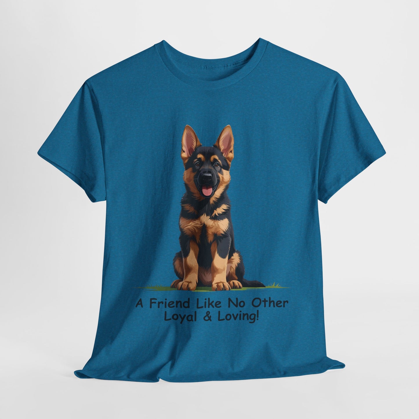 Adorable German Shepherd Puppy Lover Tee: A Friend Like No Other, Dog Owner Gift, Dog Mom Shirt, Gifts for Animal Lovers, Unisex Cotton T-shirt