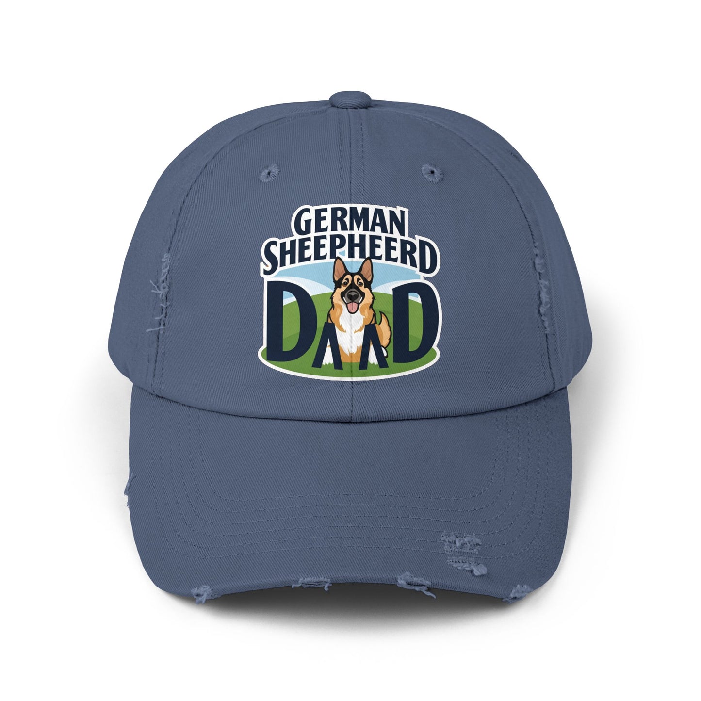 German Shepherd Dad Distressed Cap | Unisex Pet Lover Hat