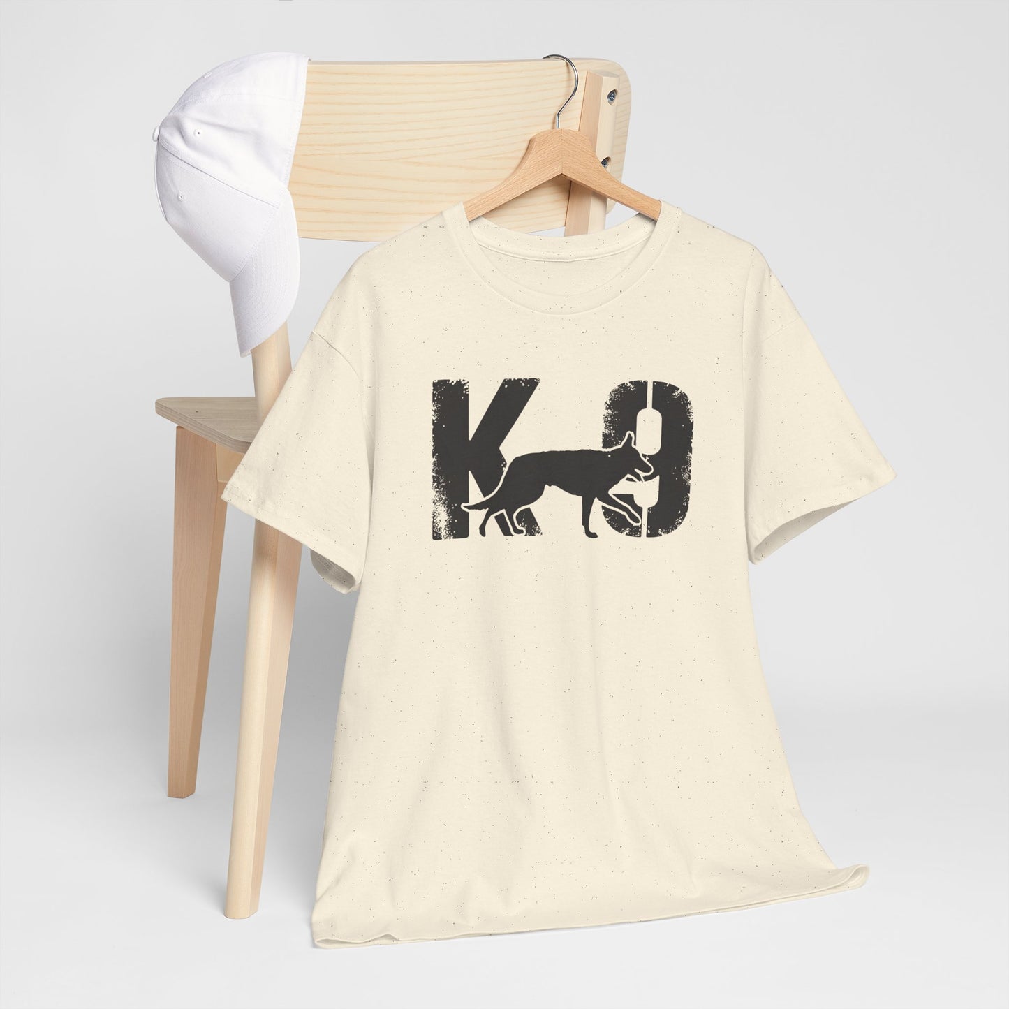 K-9 Dog Lover's Unisex Heavy Cotton Tee | T-Shirt for K-9 Handler | Dog Between K and 9 Design