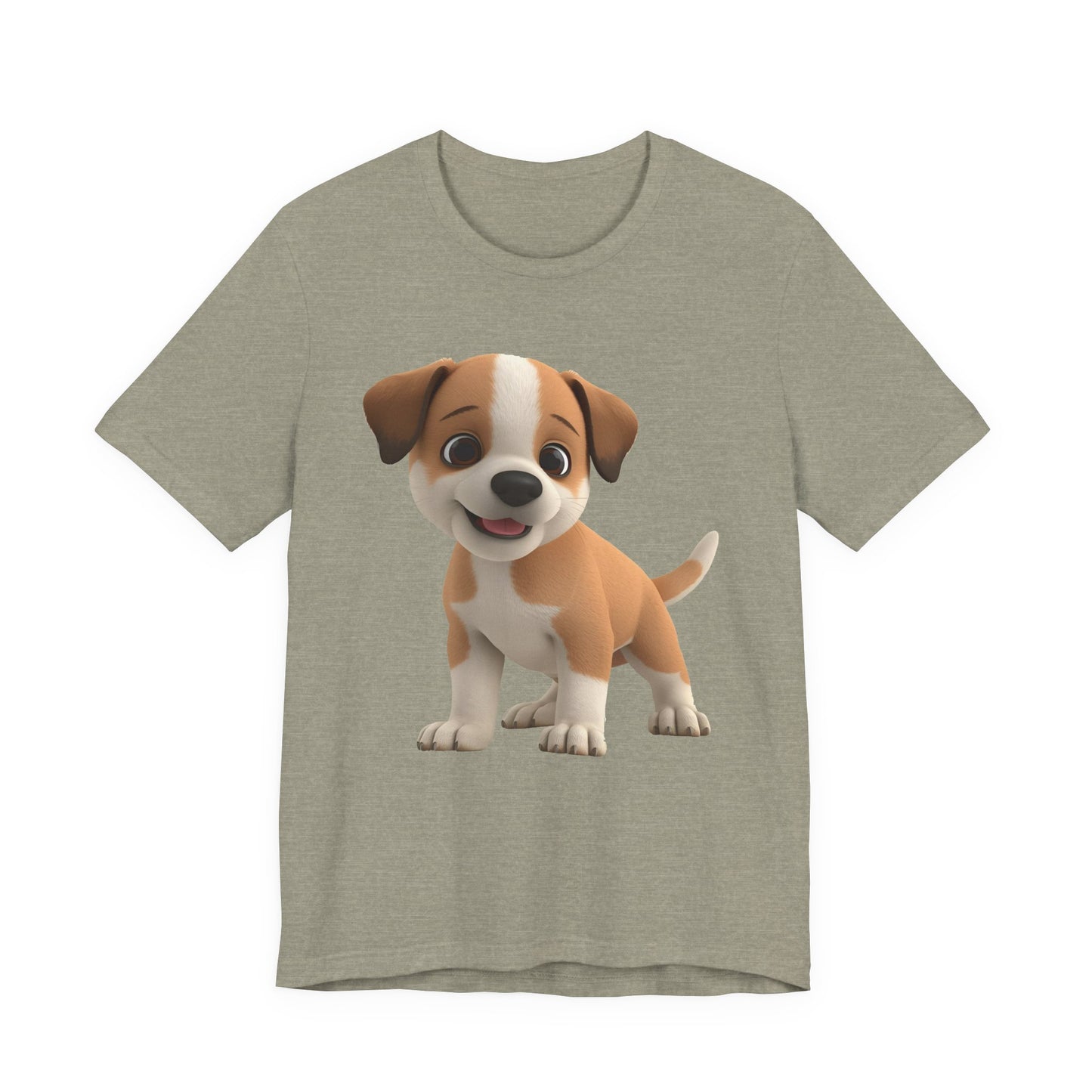 Cute Dog 3D Graphic Tee, Fun Animal Shirt, Dog Lover Gift, Playful Fashion Statement