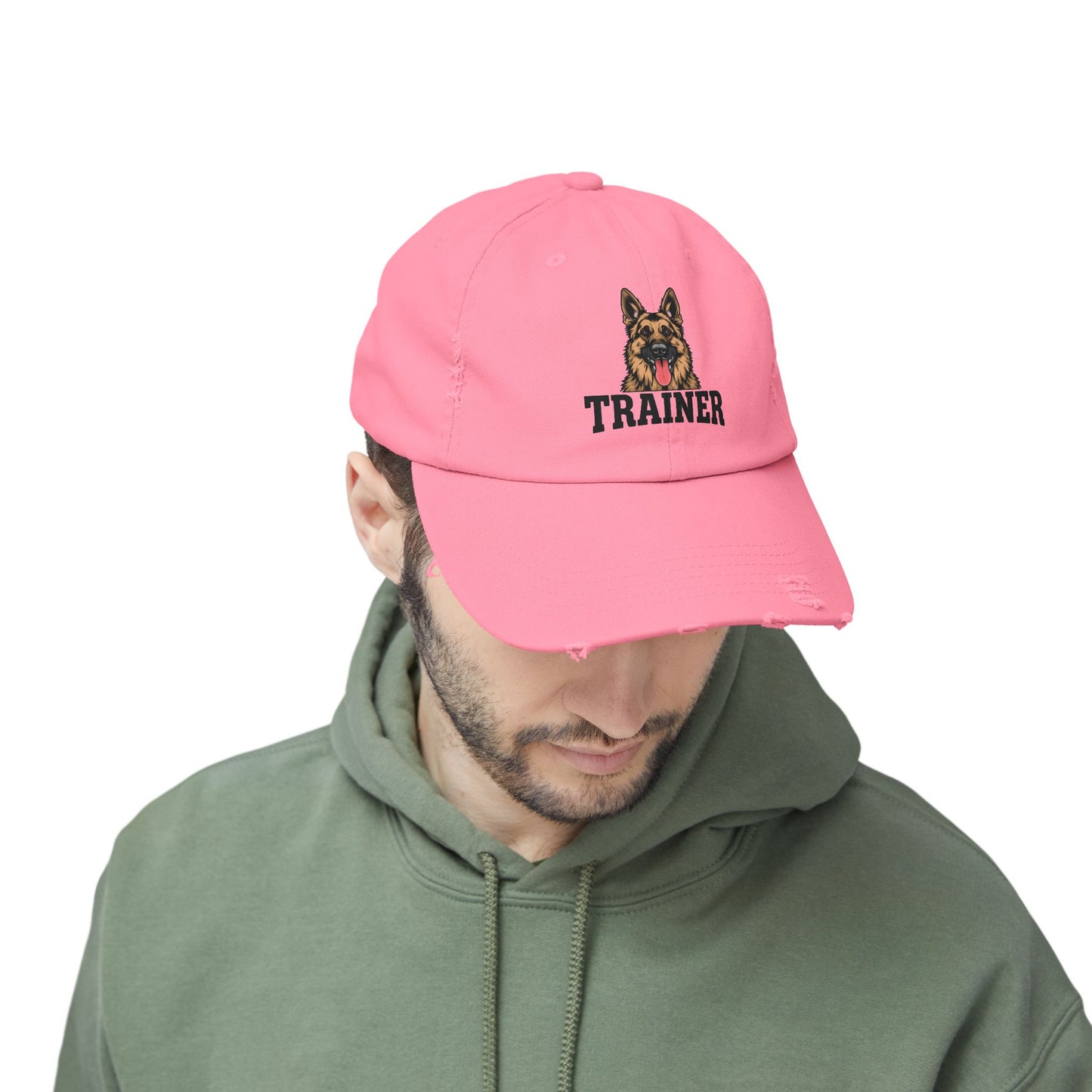 Unisex German Shepherd Trainer Cap, Distressed Hat for Dog Lovers, Perfect Gift for Trainers