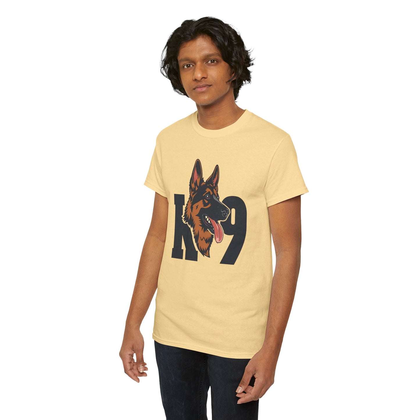 German Shepherd K9 Lover Unisex Heavy Cotton Tee | Dog Owner Gift, Dog Lover Apparel