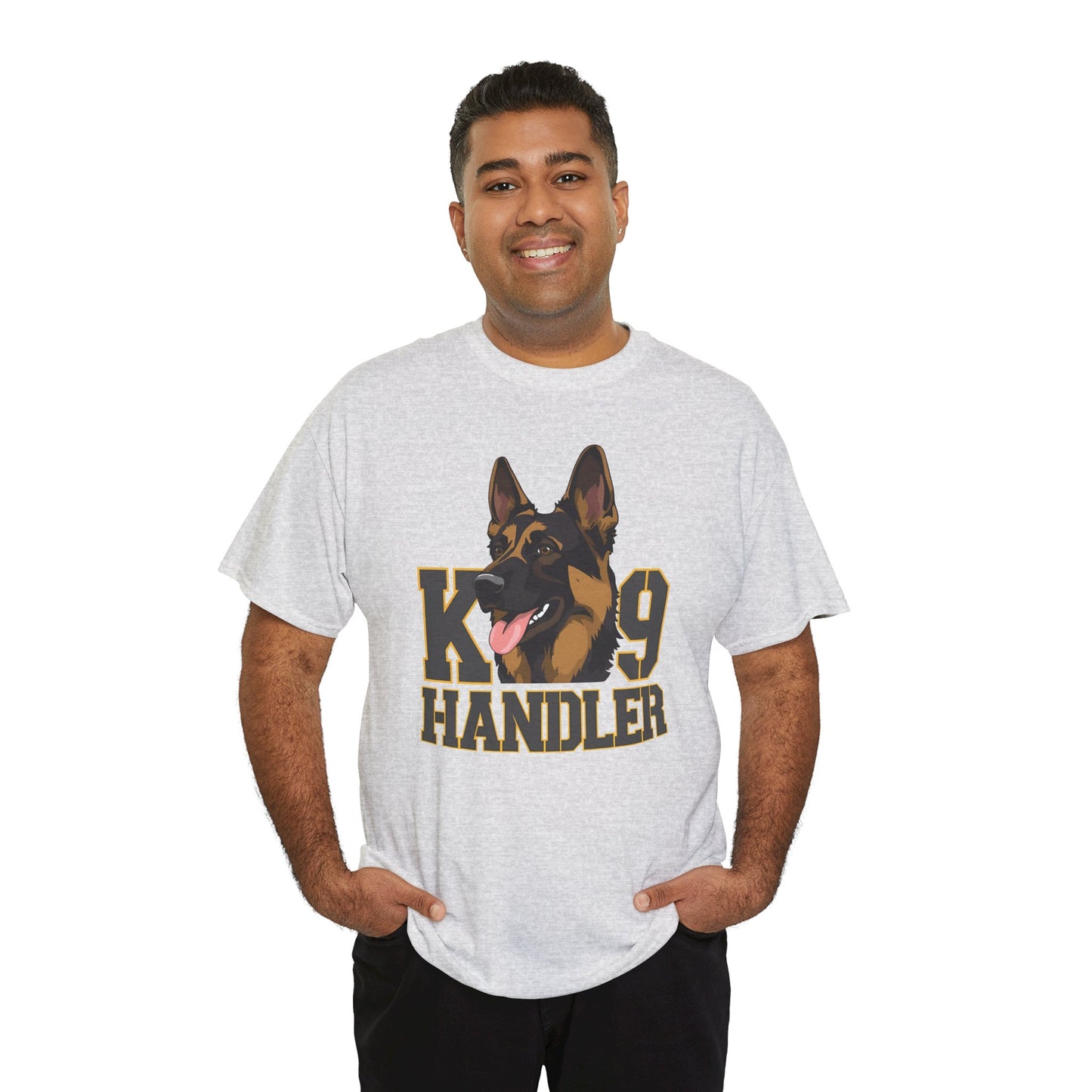 German Shepherd K9 Handler Tee, Perfect for Dog Lovers, Gift for Pet Owners, Unisex Cotton T-Shirt